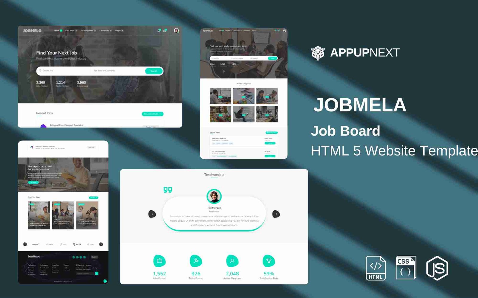 JOBMELA - Job Board - HTML 5 Website Template - v3