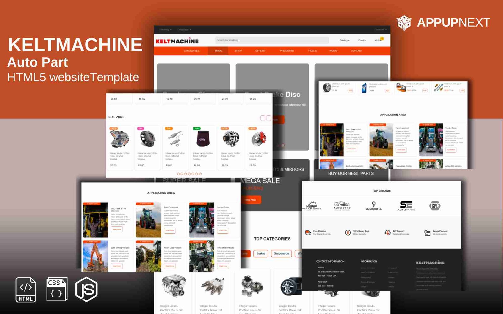 KELTMACHINE - Auto Part - HTML 5 Website Template - v2