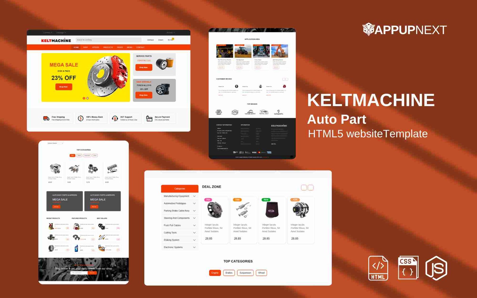 KELTMACHINE - Auto Part - HTML 5 Website Template - v3