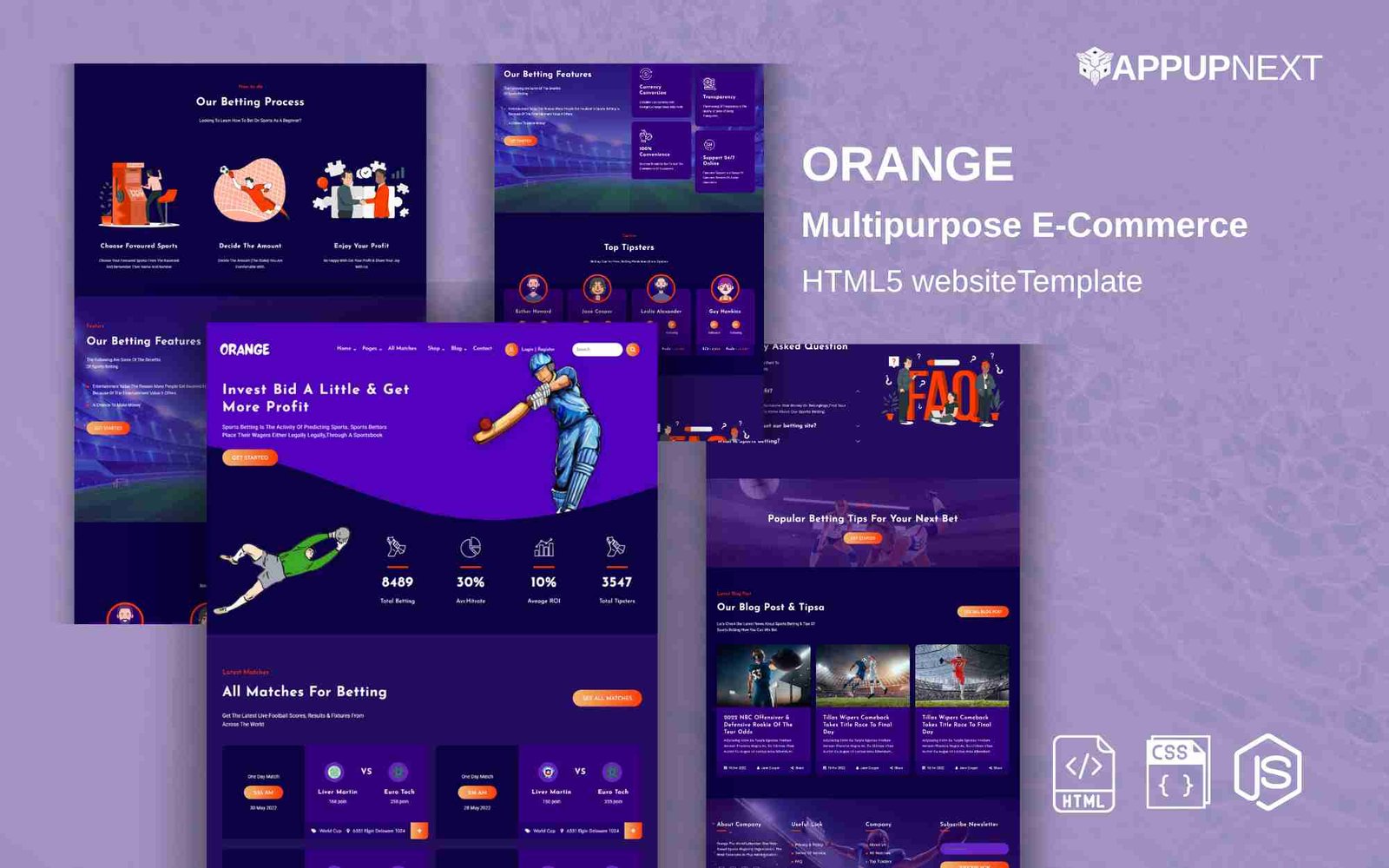 ORANGE - Multipurpose E-Commerce  - HTML 5 Website Template - v10