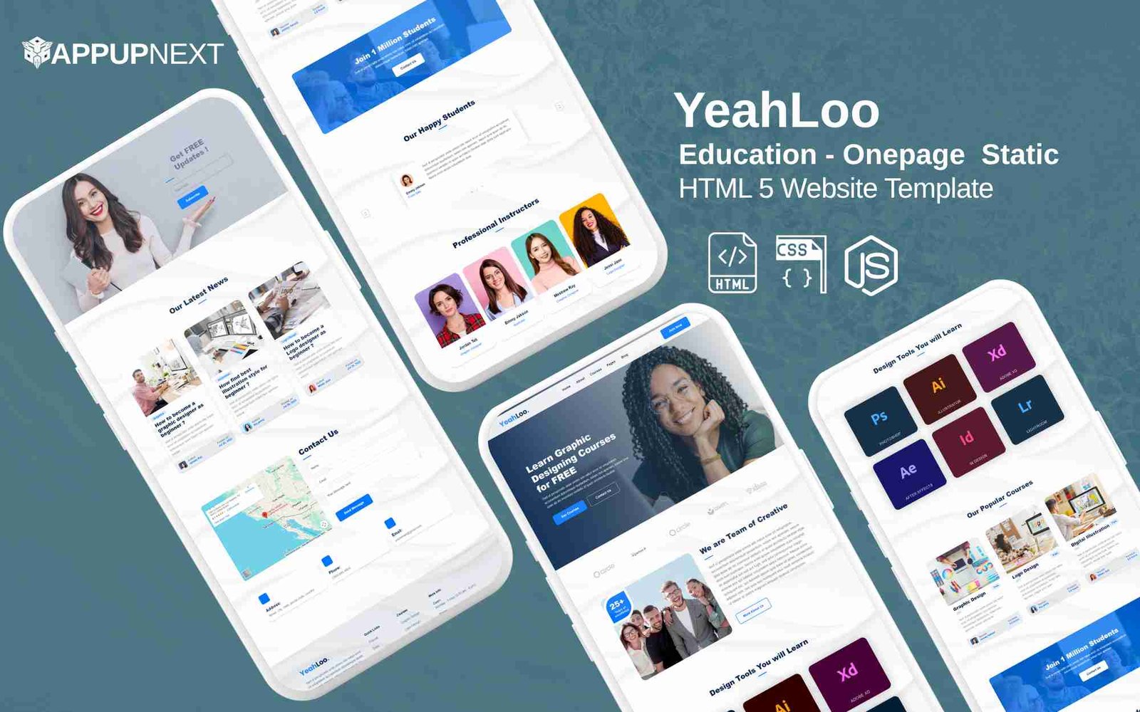 YeahLoo - Education - Onepage  Static - HTML 5 Website Template