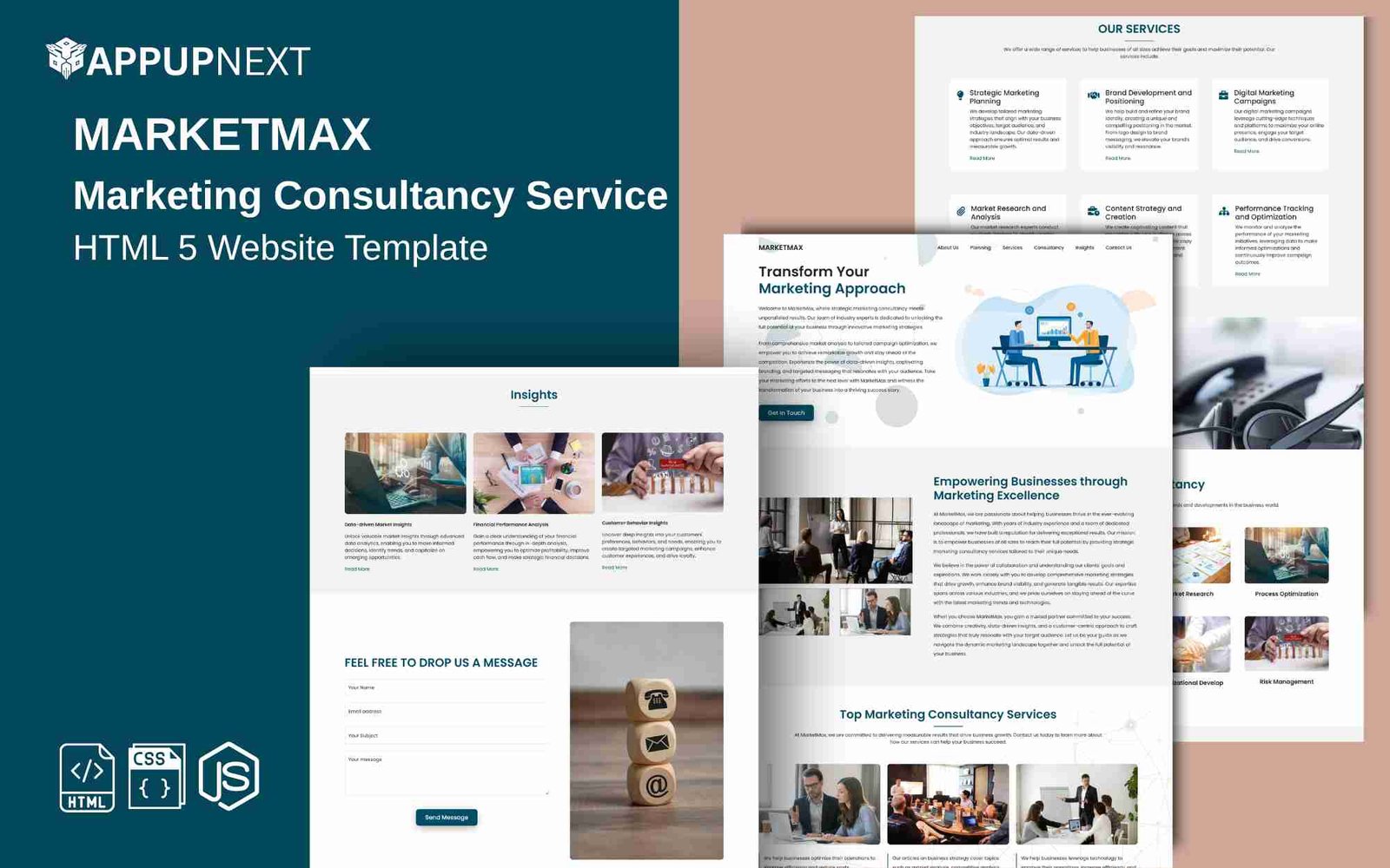 MARKETMAX - Marketing Consultancy Service - HTML 5 Website Template
