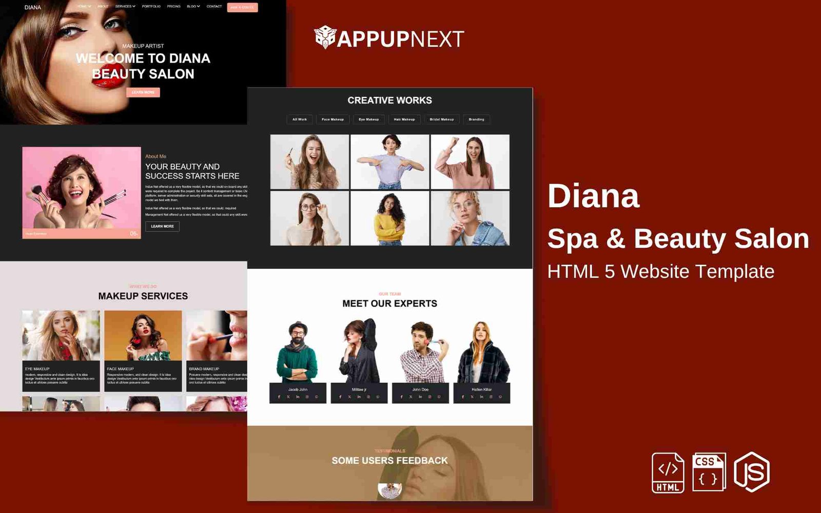 Diana - Spa & Beauty Salon - HTML 5 Website Template - v1