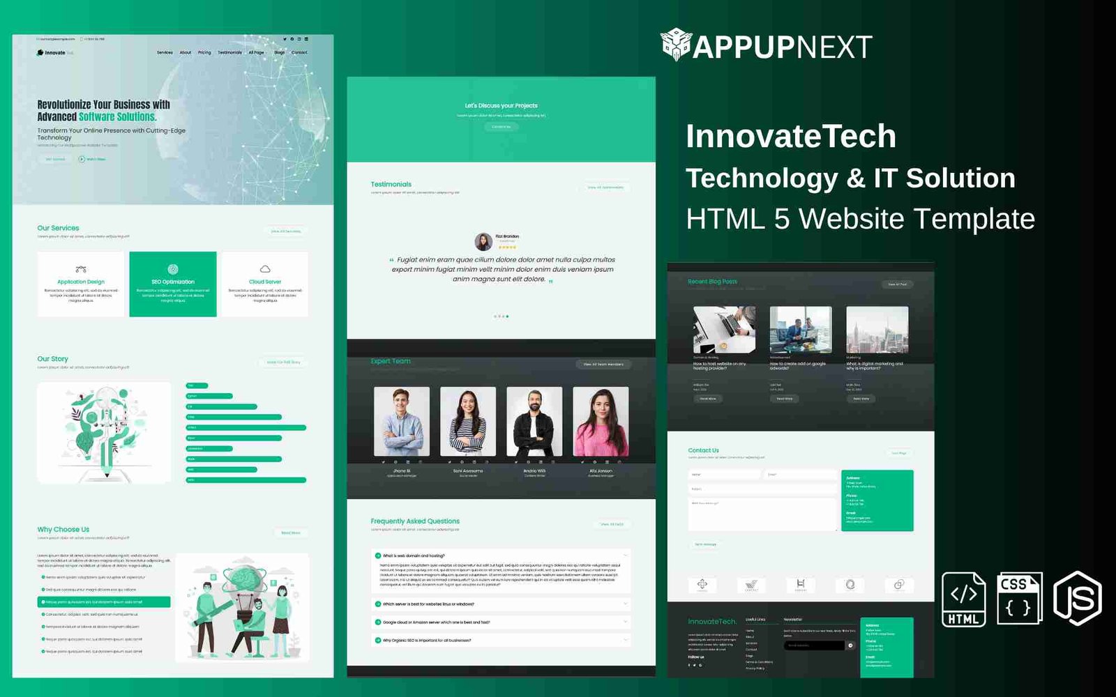 InnovateTech - Technology & IT Solution - HTML 5 Website Template