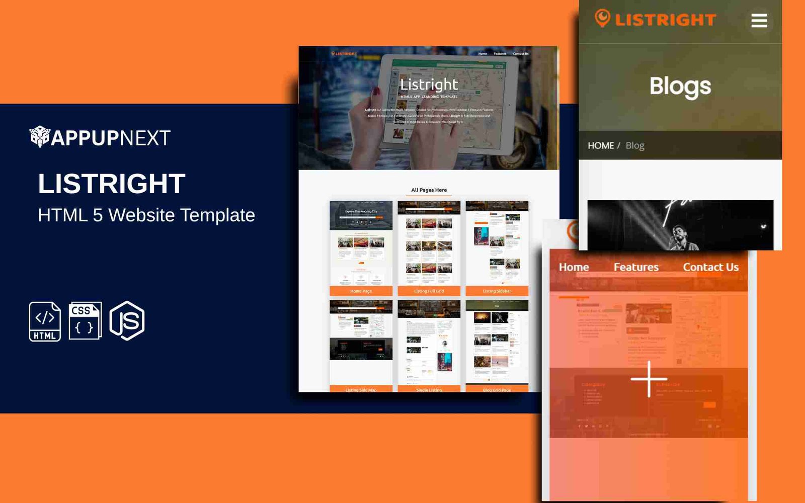 LISTRIGHT  - HTML 5 Website Template - v1