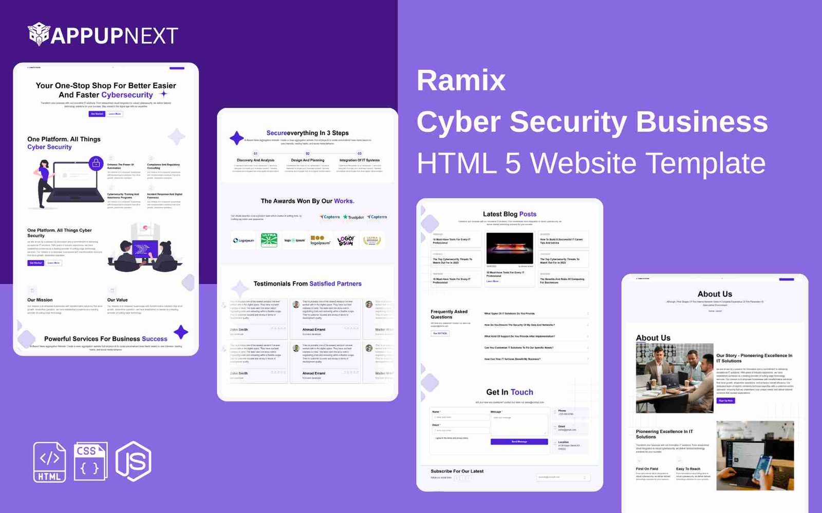 Ramix - Cyber Security Business  - HTML 5 Website Template - v6