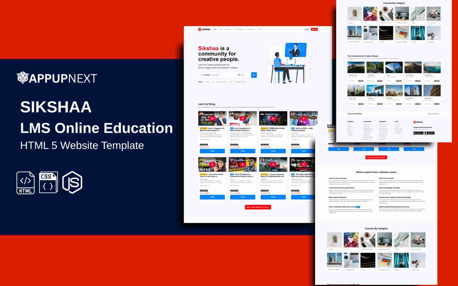 SIKSHAA - LMS Online Education - HTML 5 Website Template