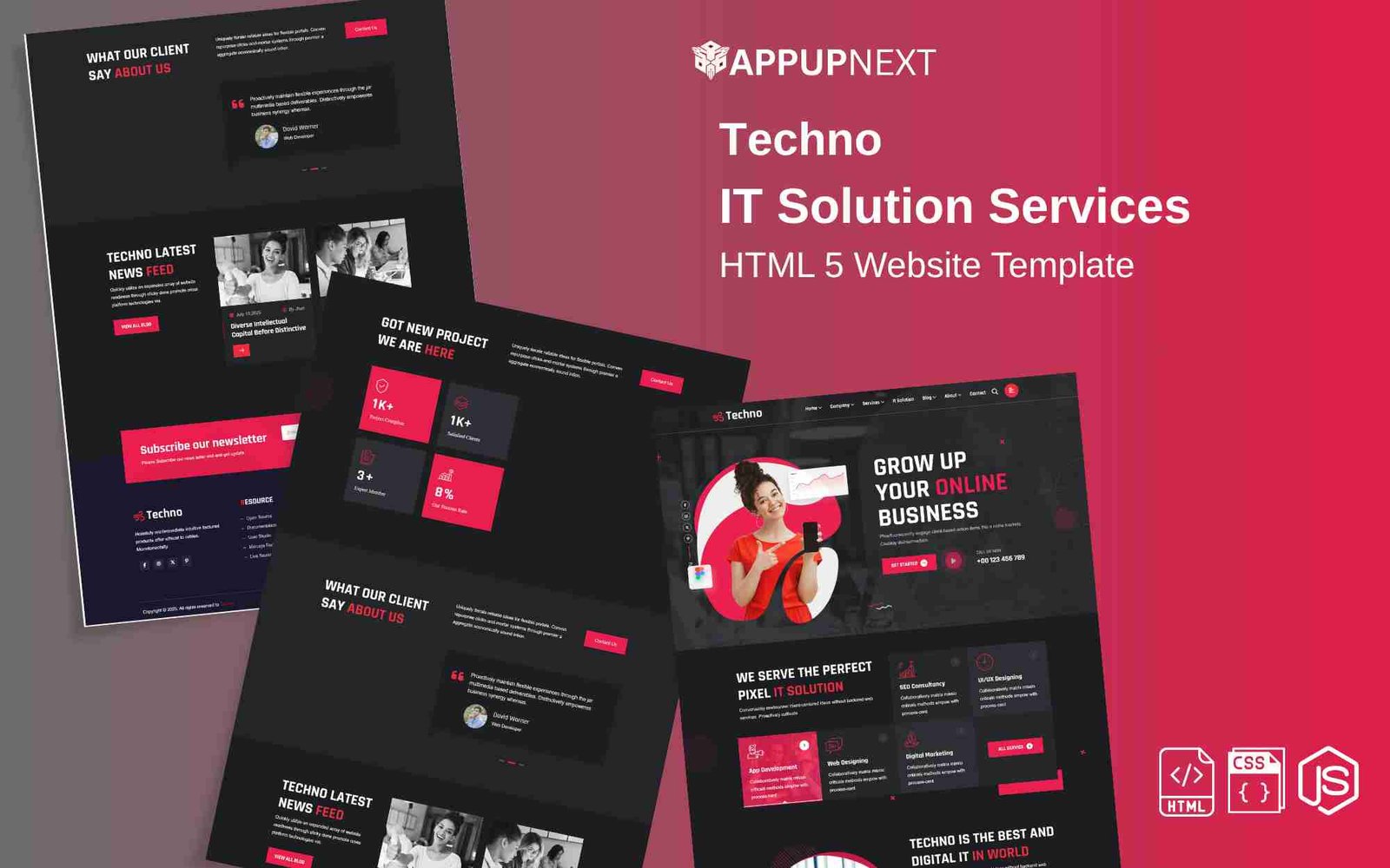 Techno - IT Solution Services - HTML 5 Website Template - v2