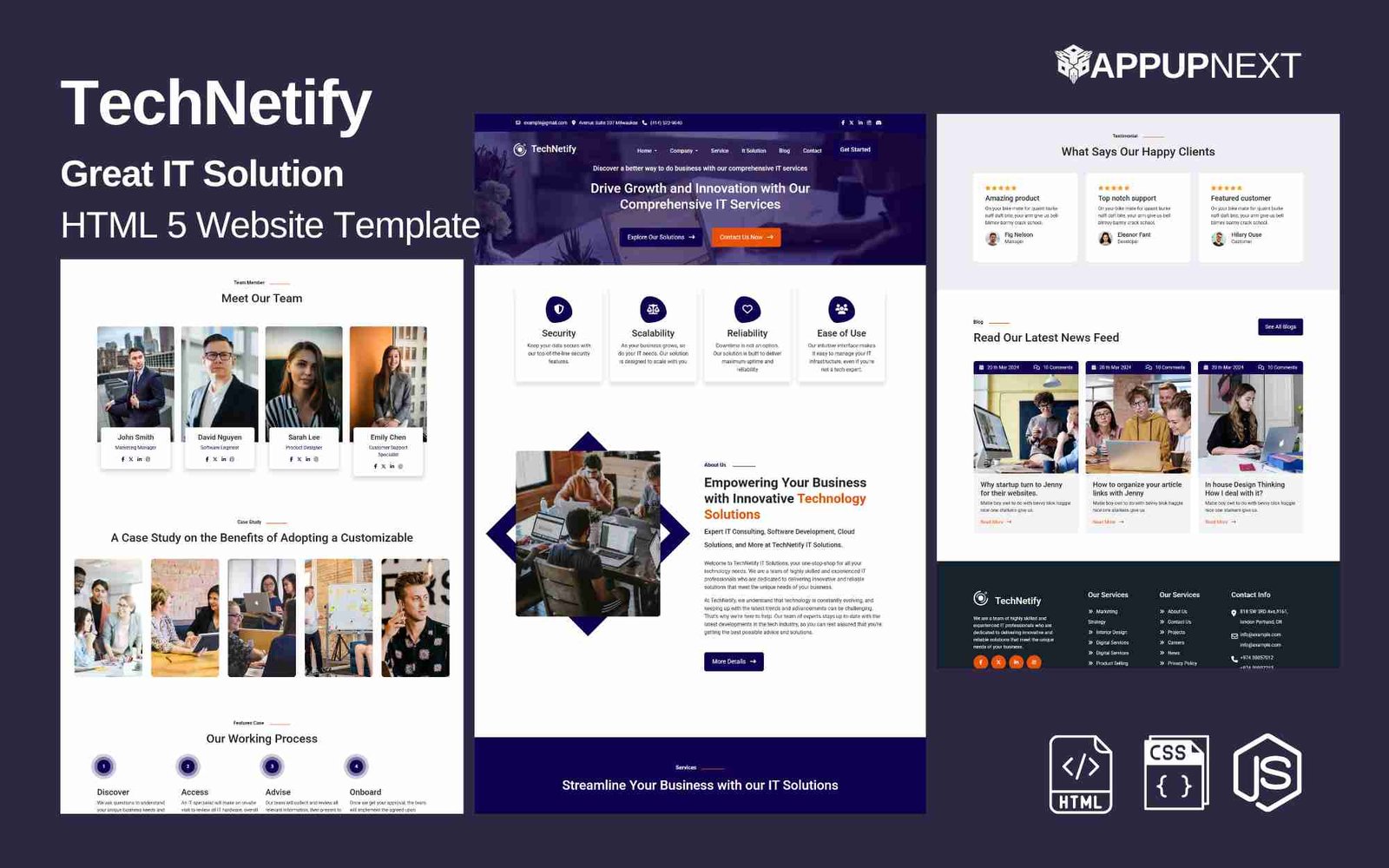TechNetify - Great IT Solution  - HTML 5 Website Template - v1