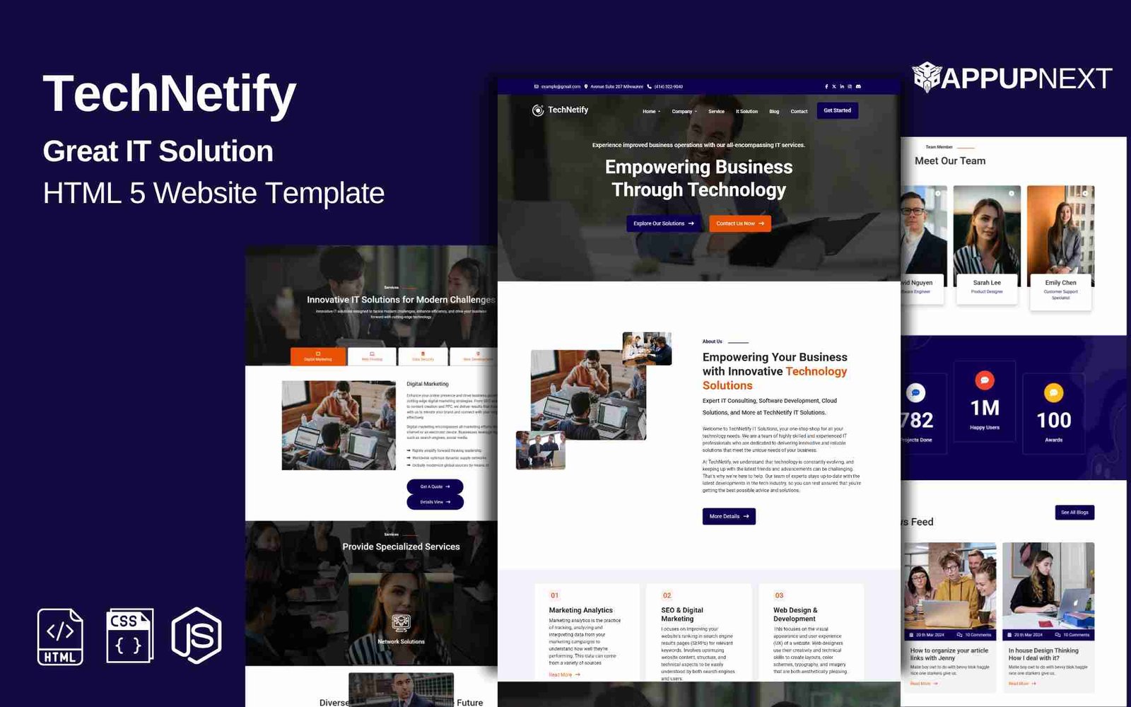 TechNetify - Great IT Solution  - HTML 5 Website Template - v2