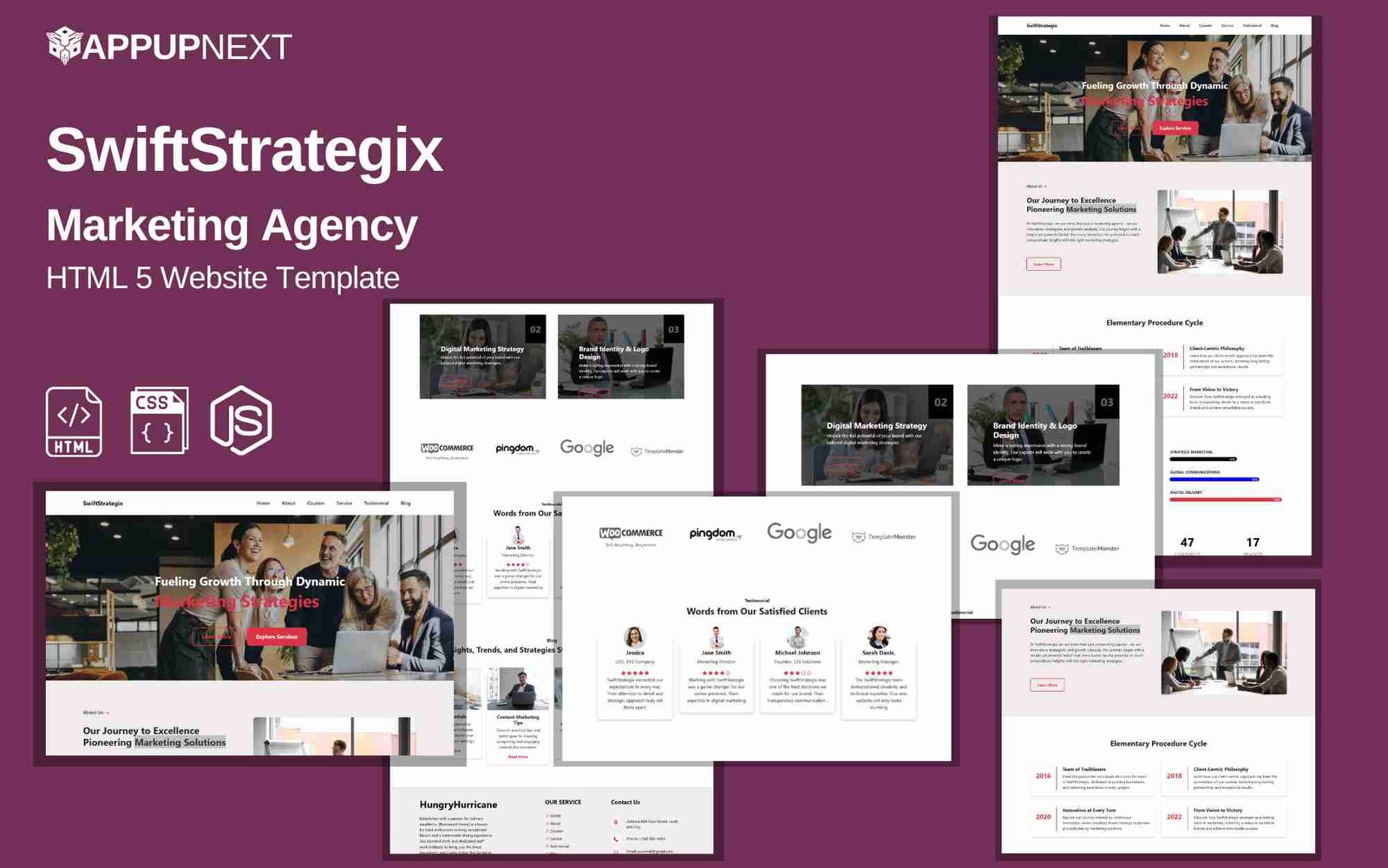 SwiftStrategix - Marketing Agency  - HTML 5 Website Template