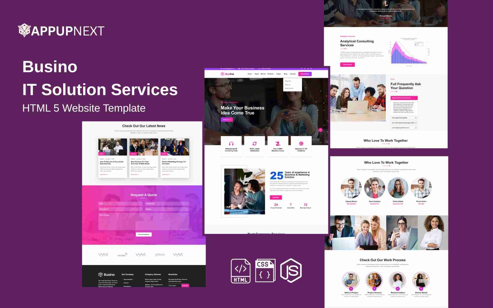 Busino - IT Solution Services - HTML 5 Website Template - v2
