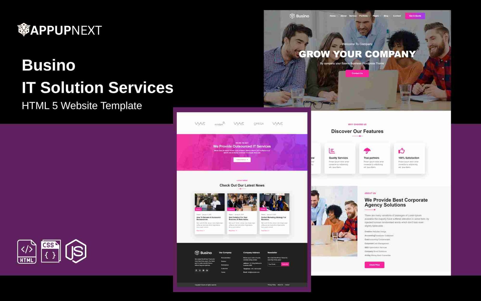 Busino - IT Solution Services - HTML 5 Website Template - v3