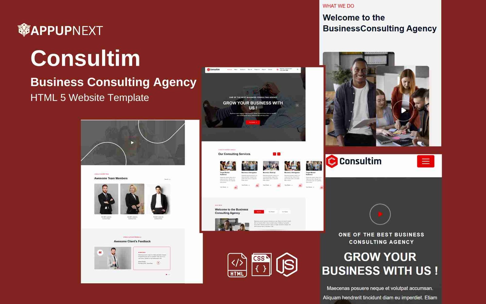 Consultim - Business Consulting Agency - HTML 5 Website Template - v3