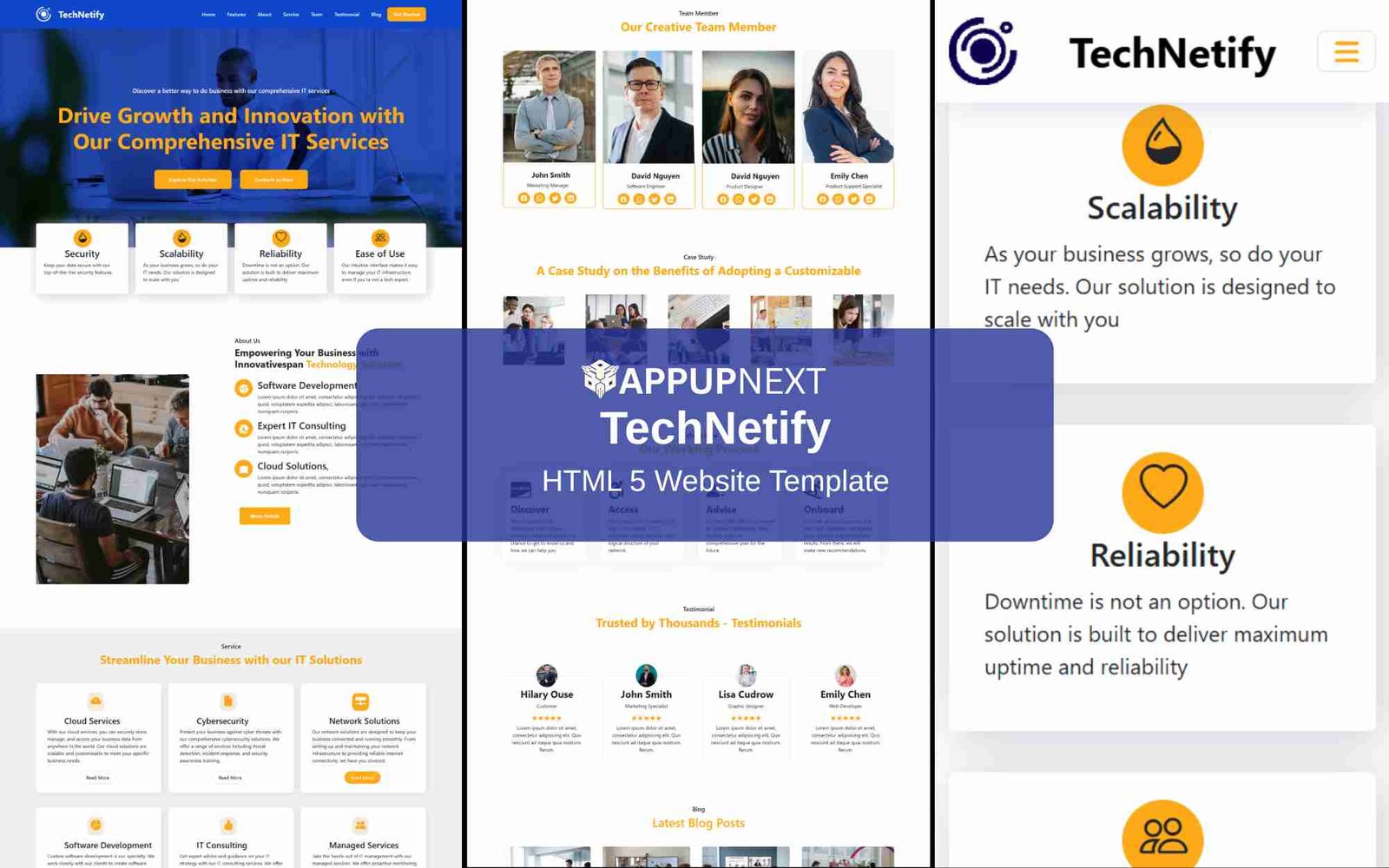 TechNetify - HTML 5 Website Template