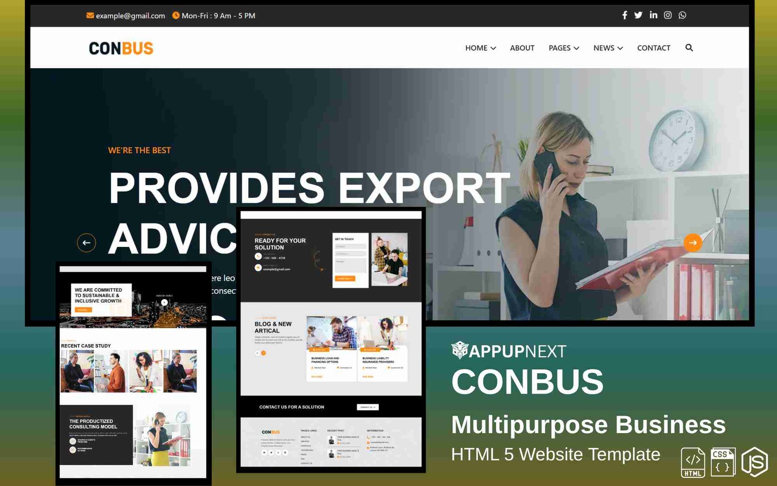 CONBUS - Multipurpose Business - HTML 5 Website Template - v2