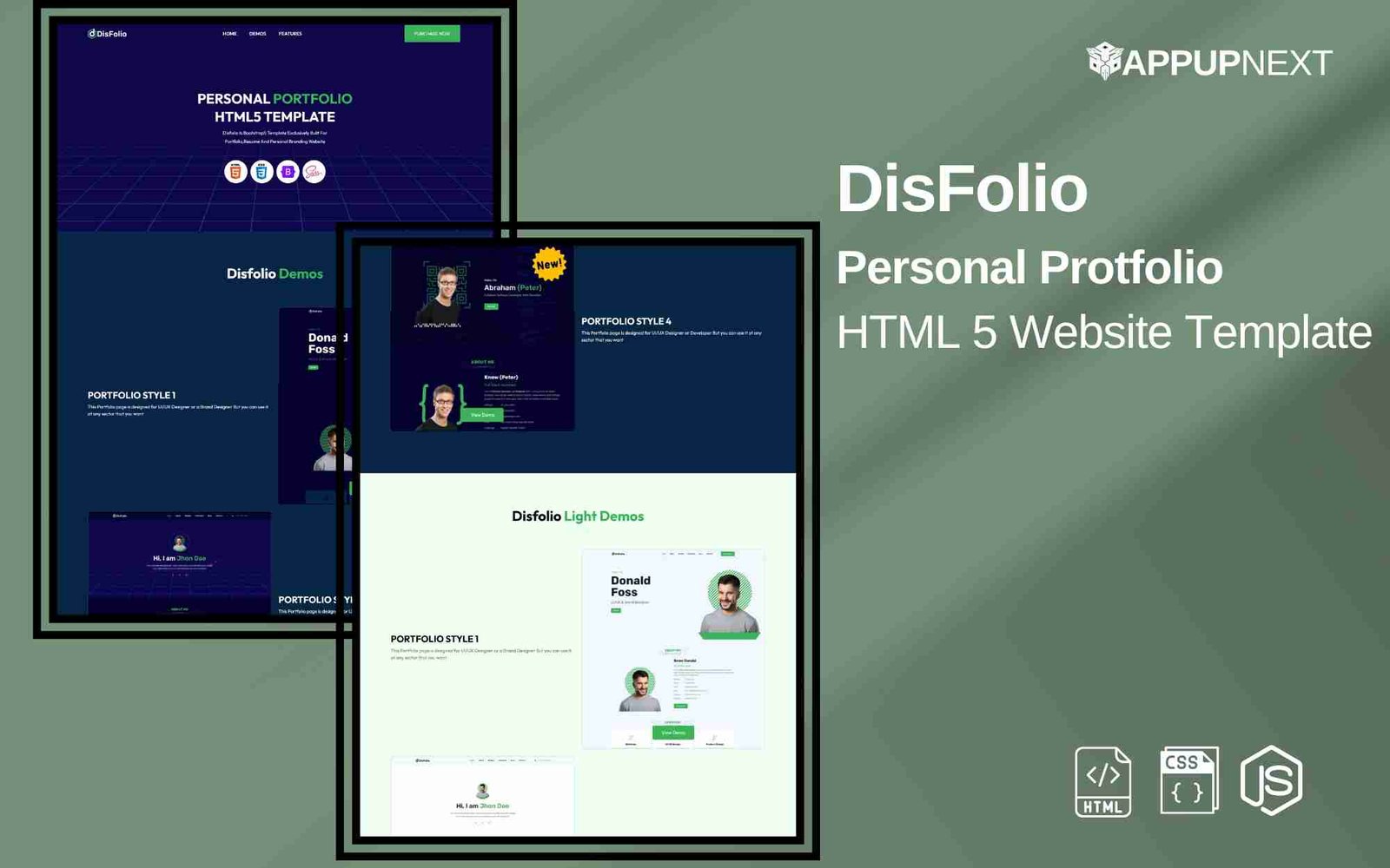 DisFolio - Personal Protfolio  - HTML 5 Website Template