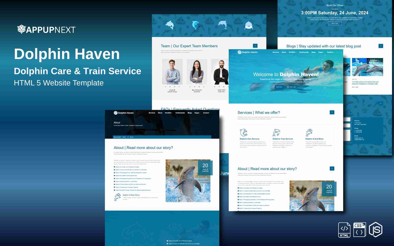 Dolphin Haven - Dolphin Care & Train Service - HTML 5 Website Template