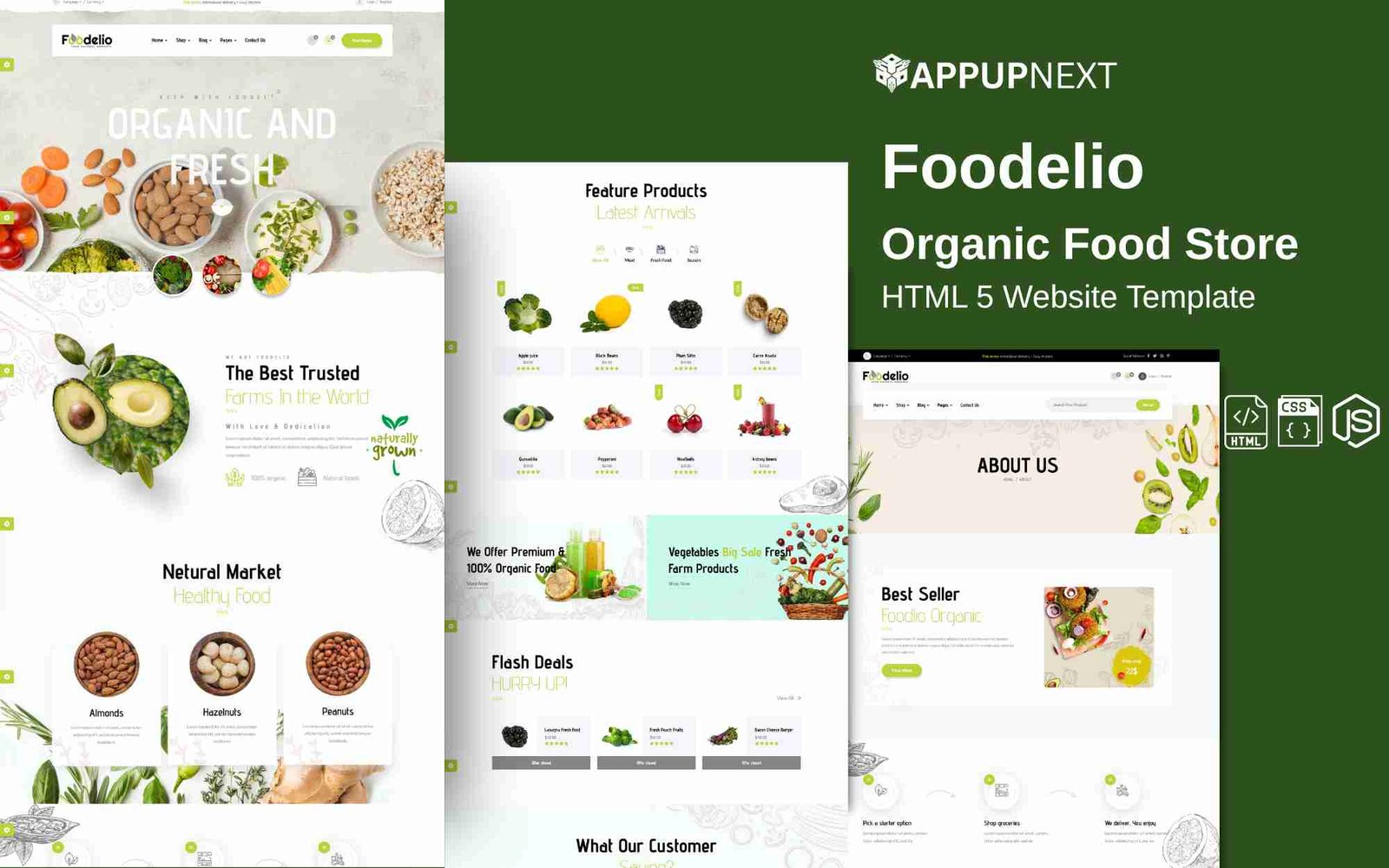 Foodelio - Organic Food Store - HTML 5 Website Template - v2