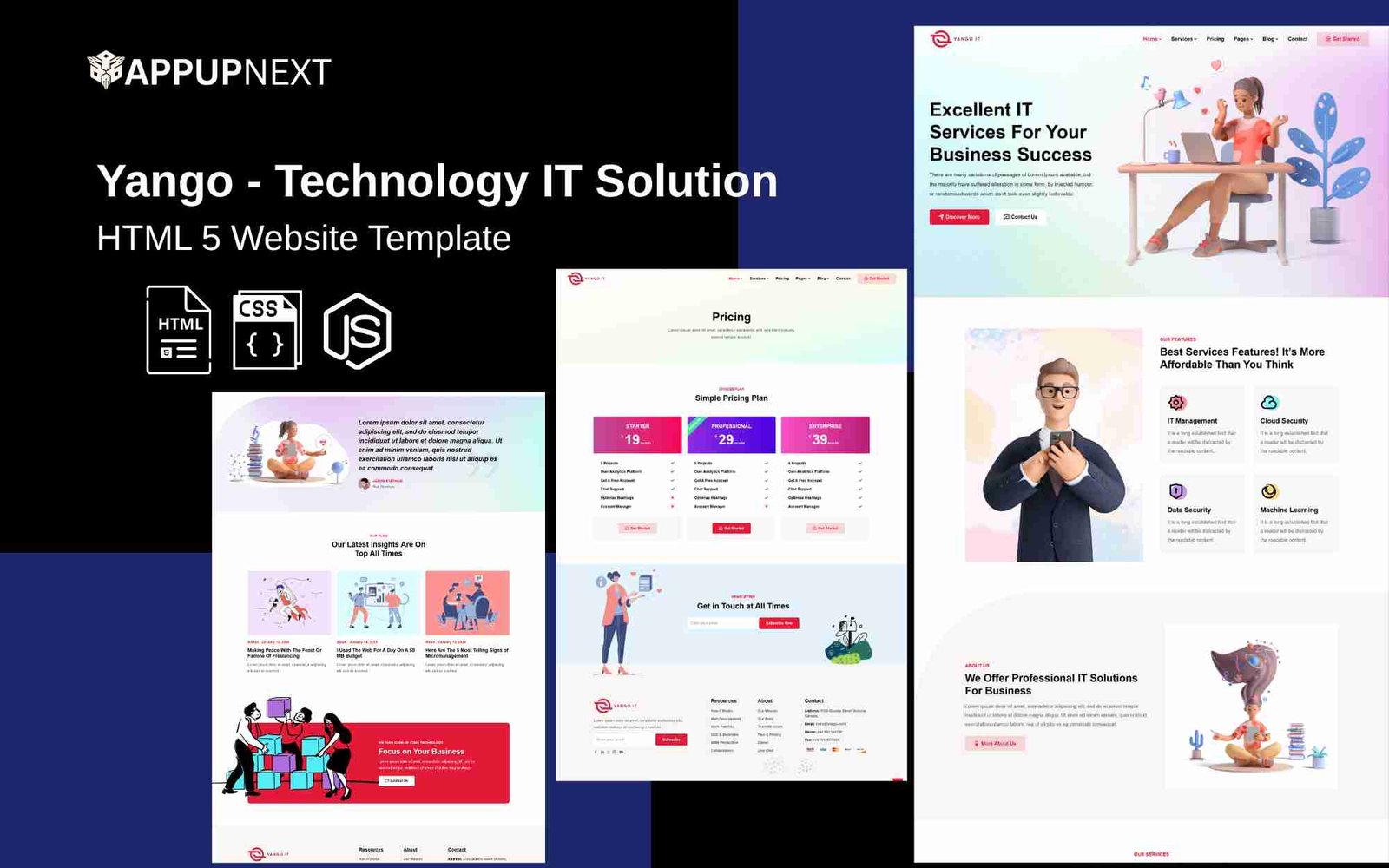 Yango - Technology IT Solution - HTML 5 Website Template
