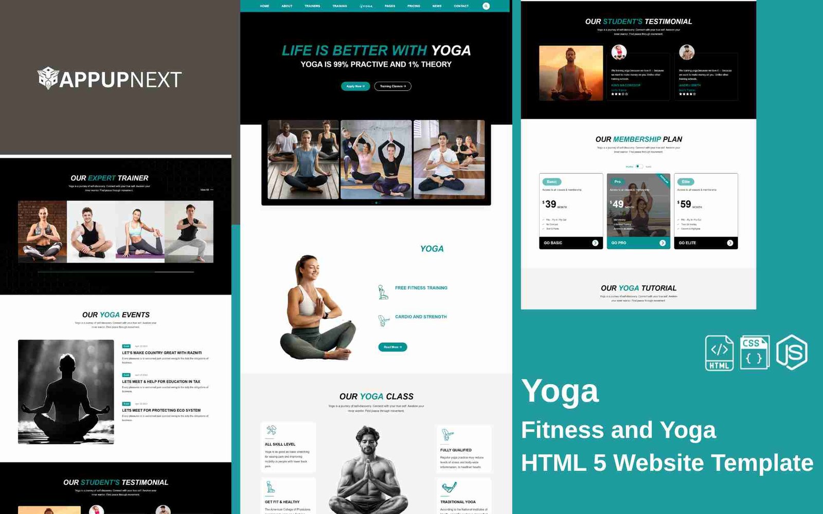 Yoga - Fitness and Yoga - HTML 5 Website Template - v2
