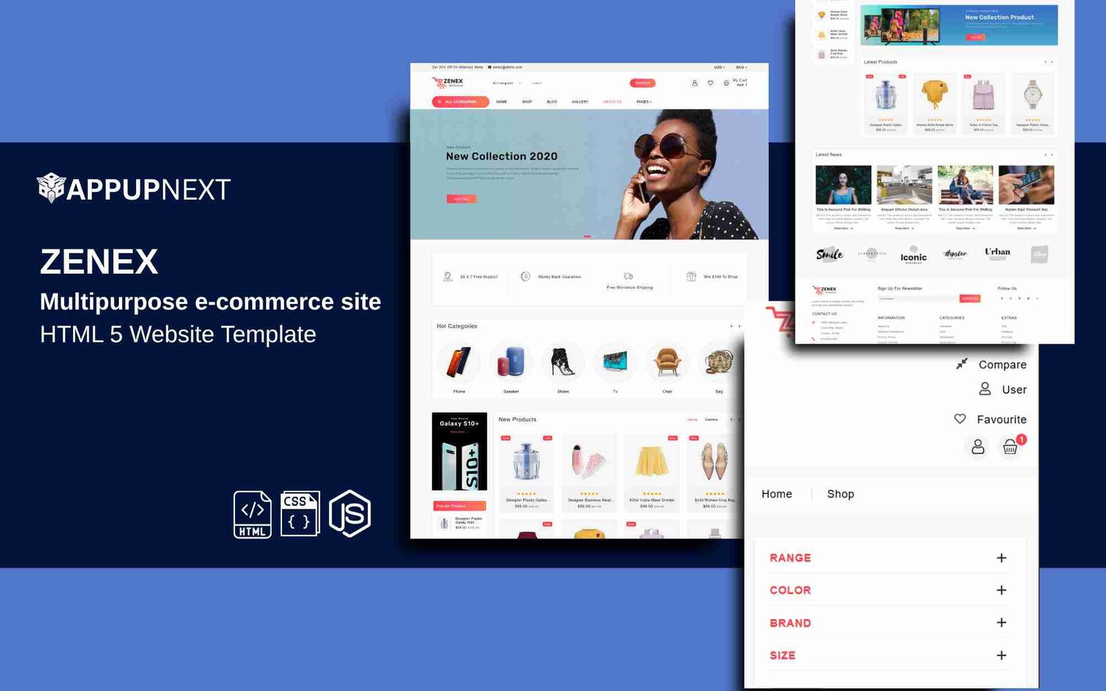 ZENEX - Multipurpose e-commerce site - HTML 5 Website Template