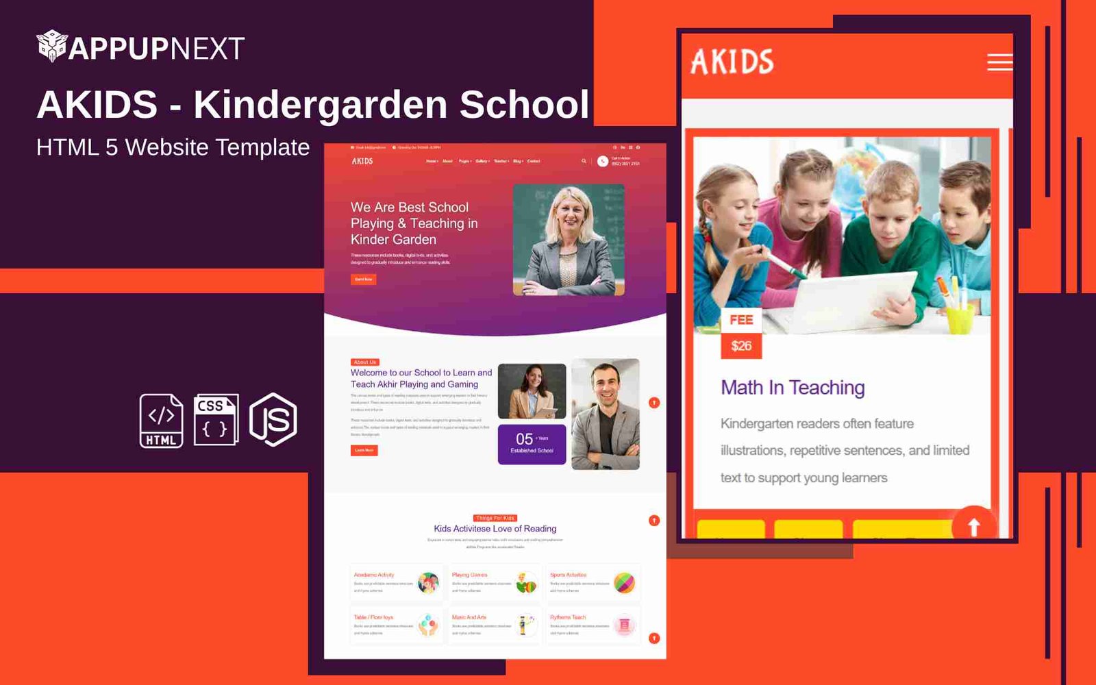 AKIDS - Kindergarden School - HTML 5 Website Template - v5