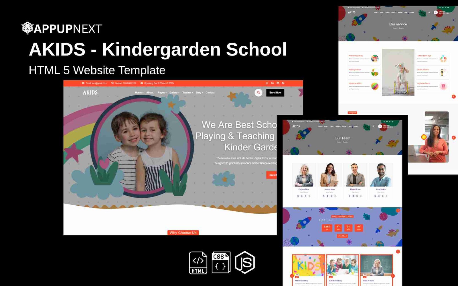 AKIDS - Kindergarden School - HTML 5 Website Template - v6