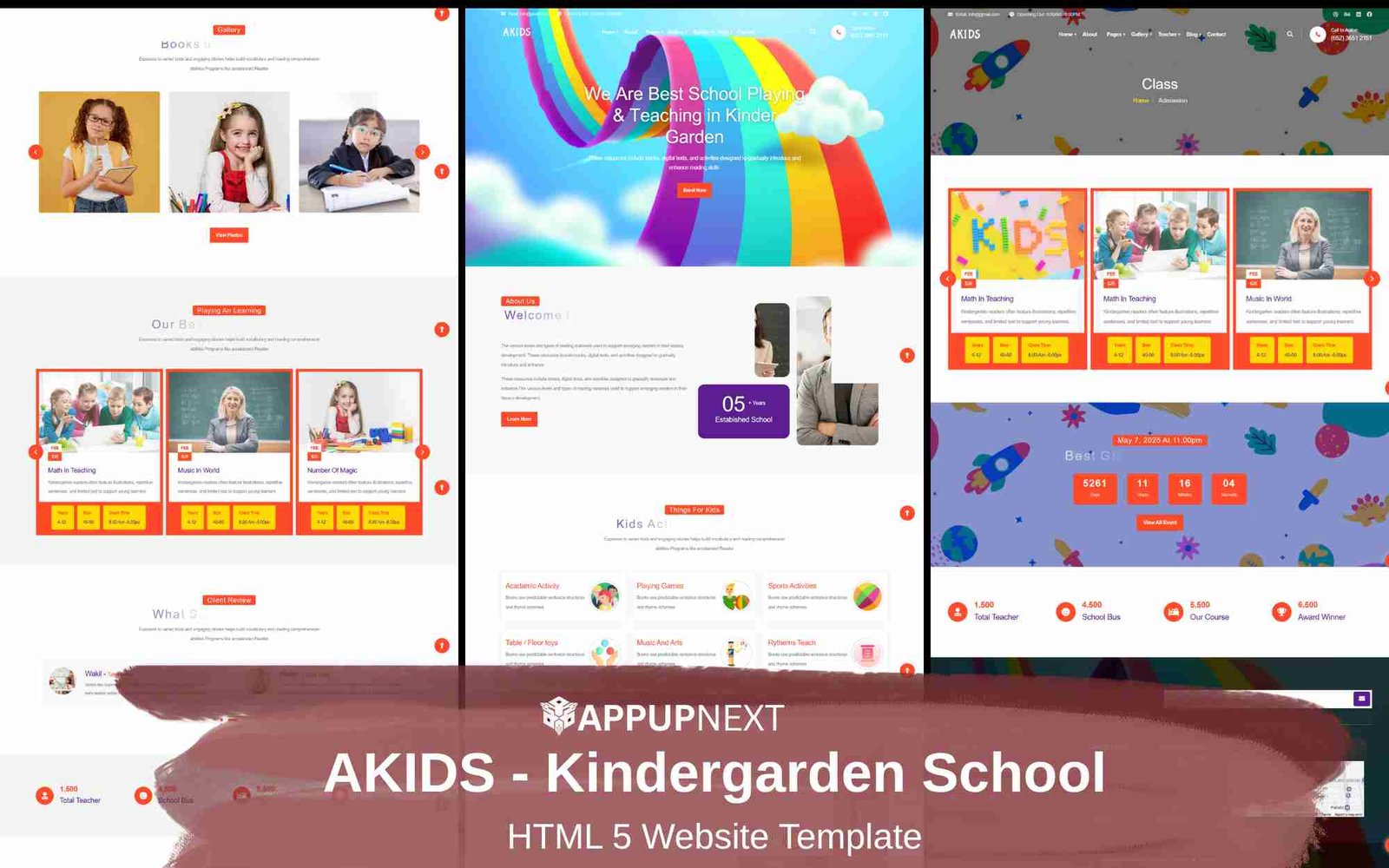 AKIDS - Kindergarden School - HTML 5 Website Template - v7