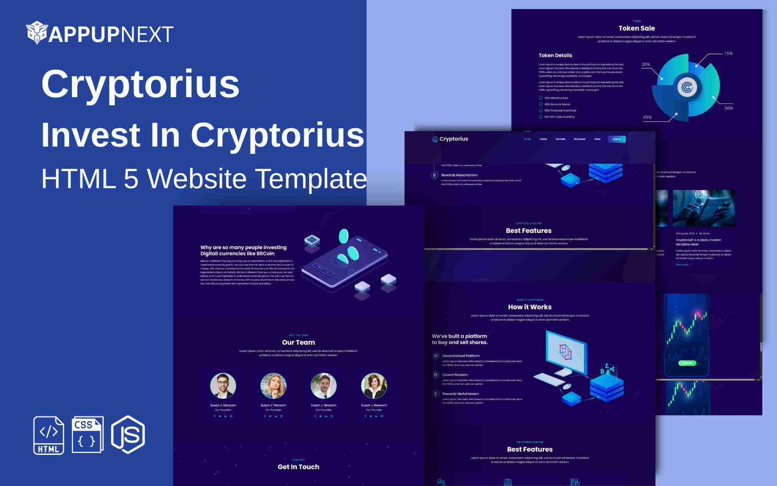 Cryptorius - Invest In Cryptorius - HTML 5 Website Template - v1