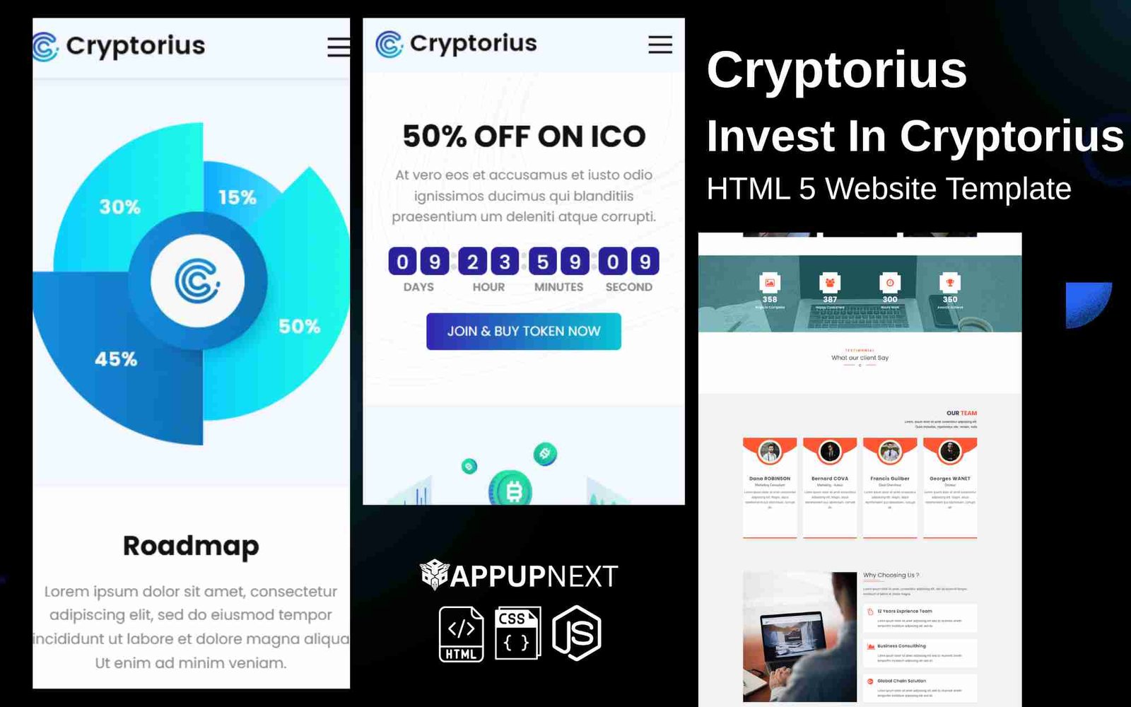 Cryptorius - Invest In Cryptorius - HTML 5 Website Template - v4