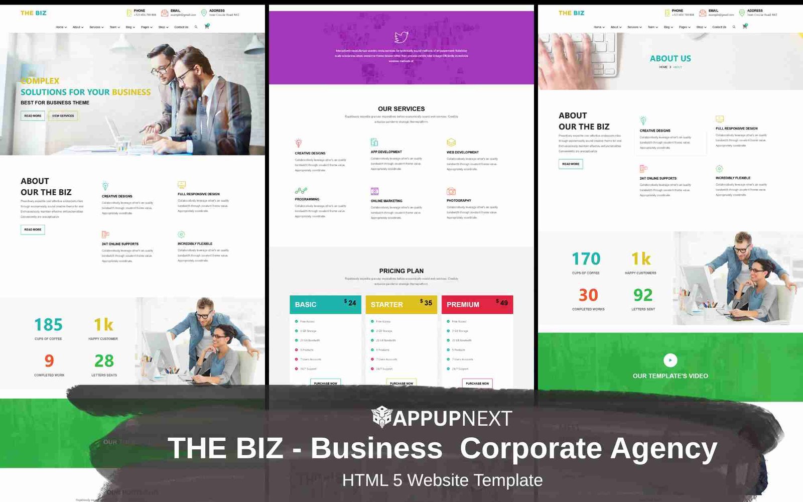 THE BIZ - Business  Corporate Agency - HTML 5 Website Template - v1