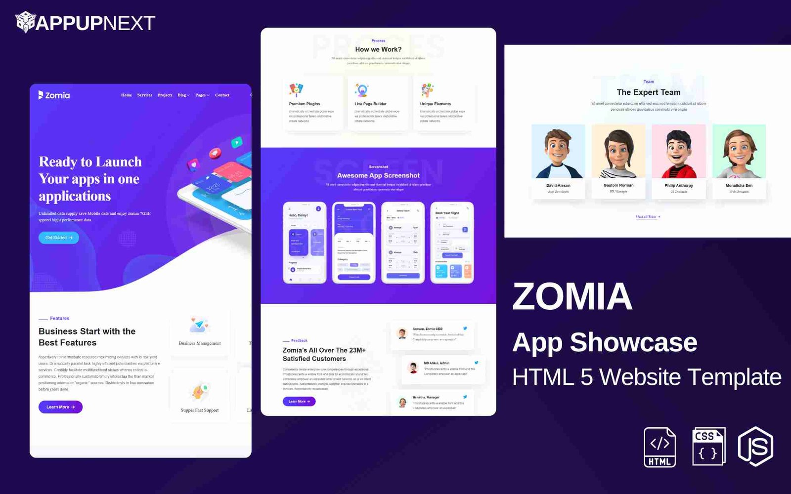 ZOMIA - App Showcase - HTML 5 Website Template