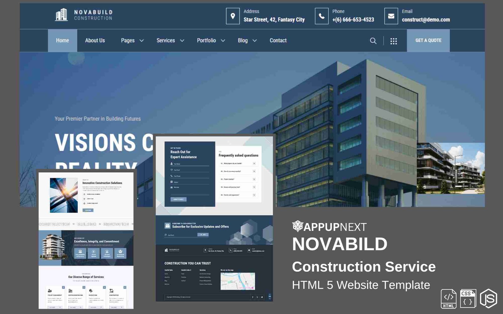 NOVABILD - Construction Service - HTML 5 Website Template