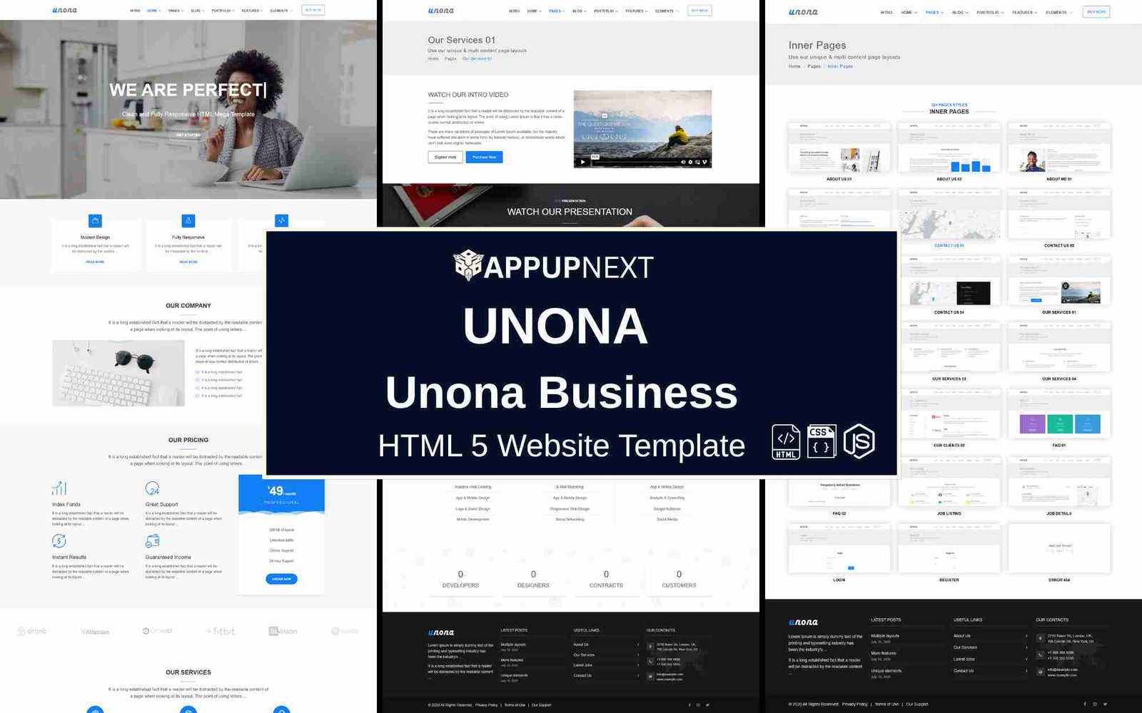 UNONA - Unona Business - HTML 5 Website Template - v5