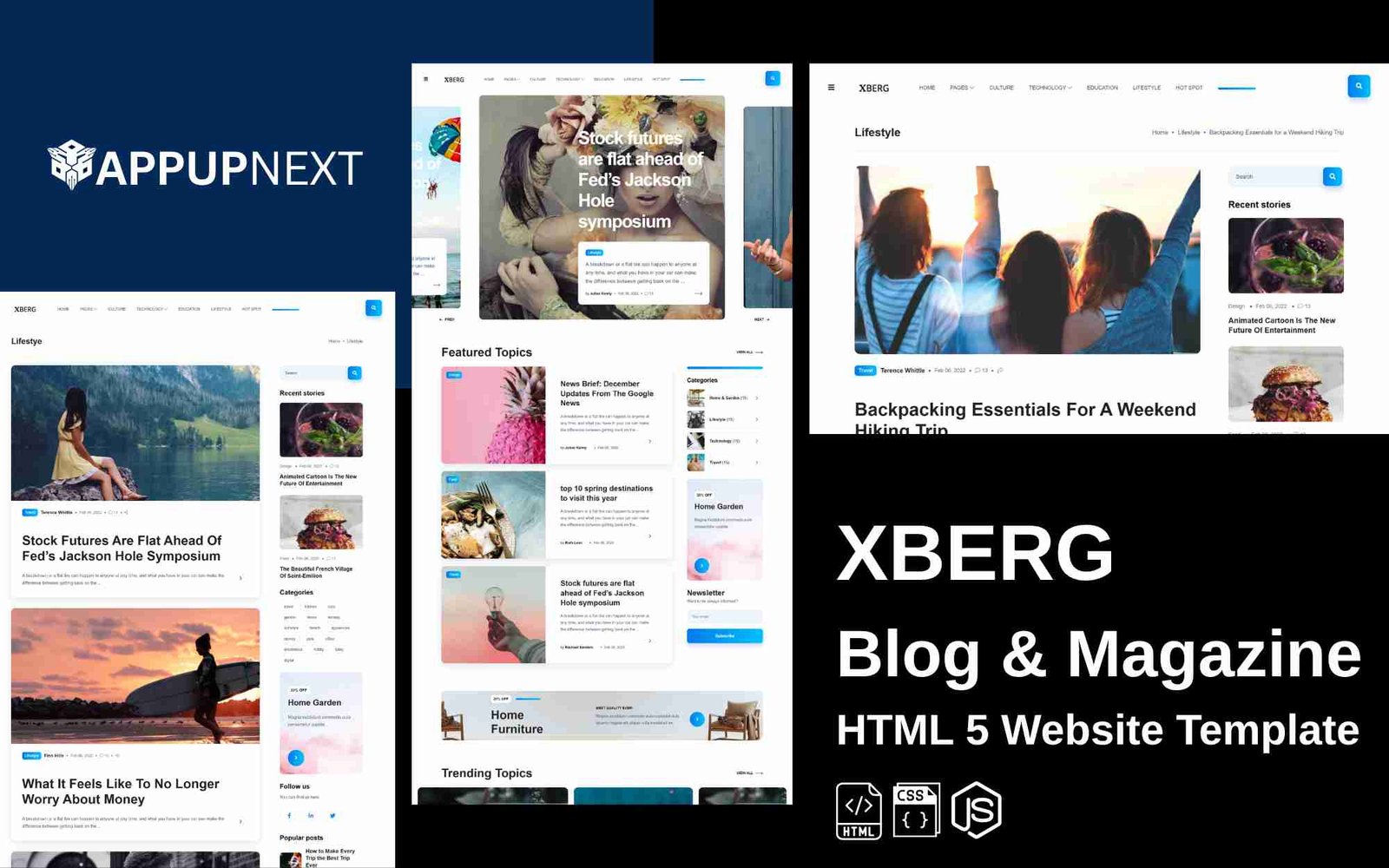 XBERG - Blog & Magazine - HTML 5 Website Template