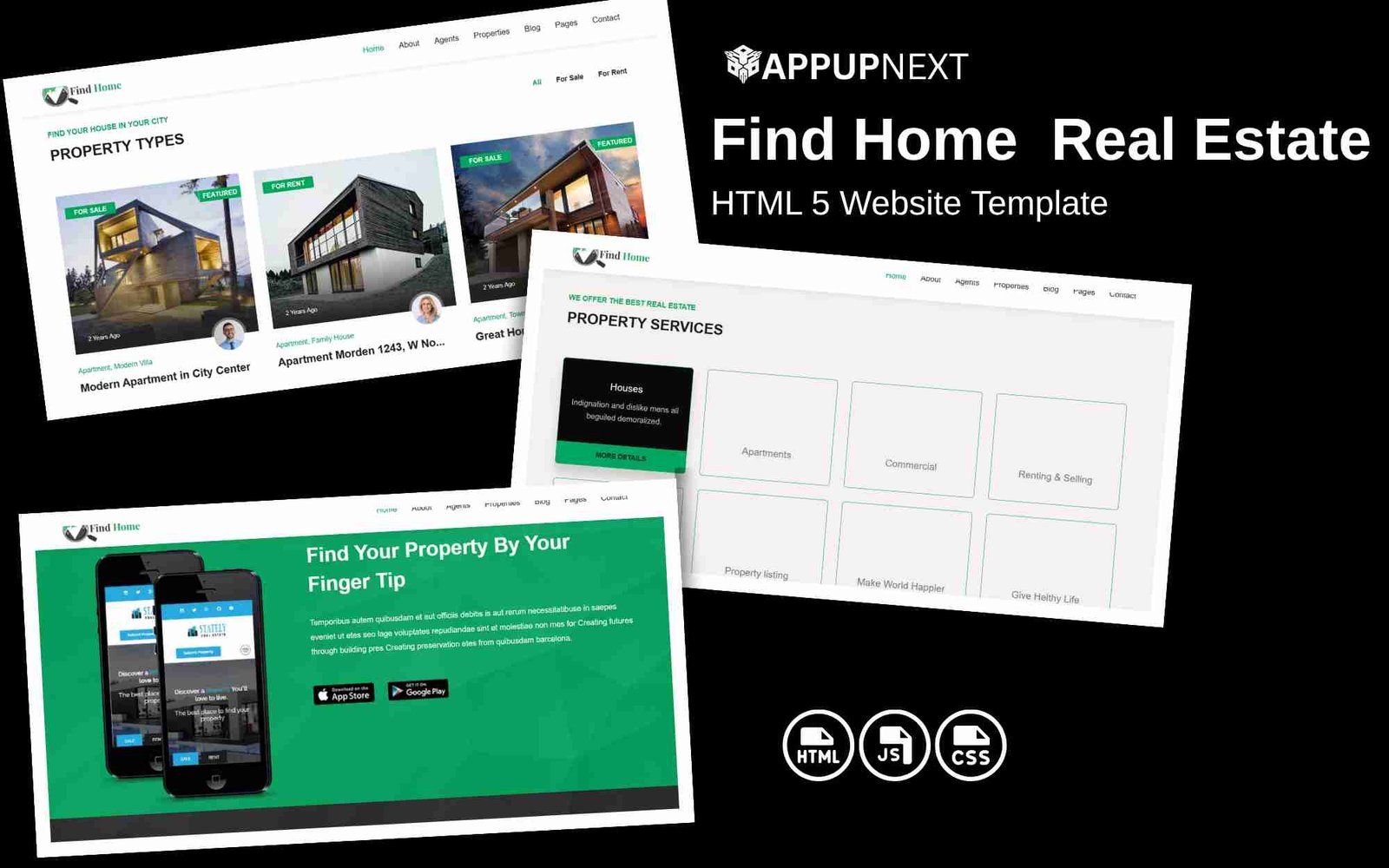 Find Home  Real Estate - HTML 5 Website Template - v2