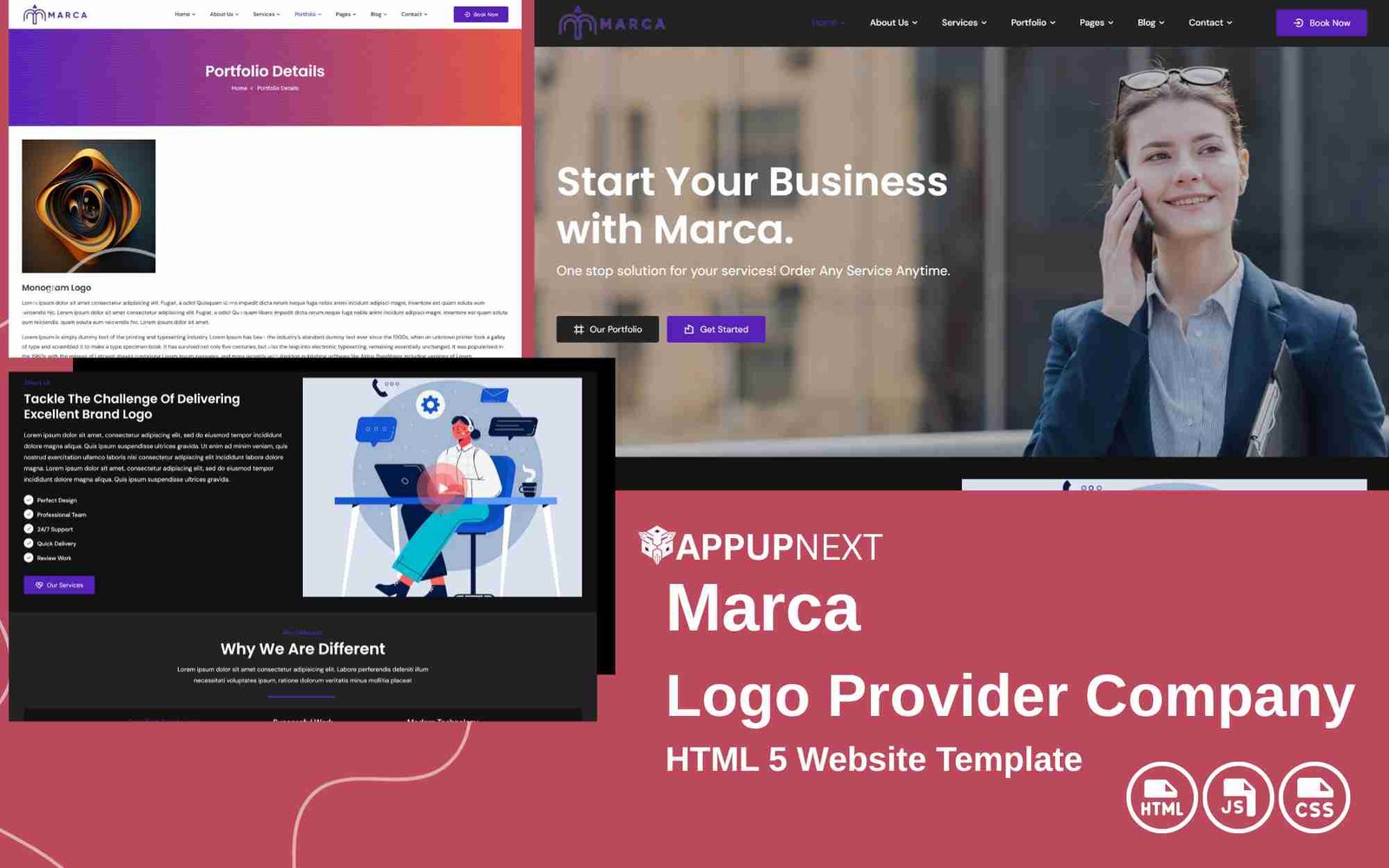 Marca - Logo Provider Company - HTML 5 Website Template - v4