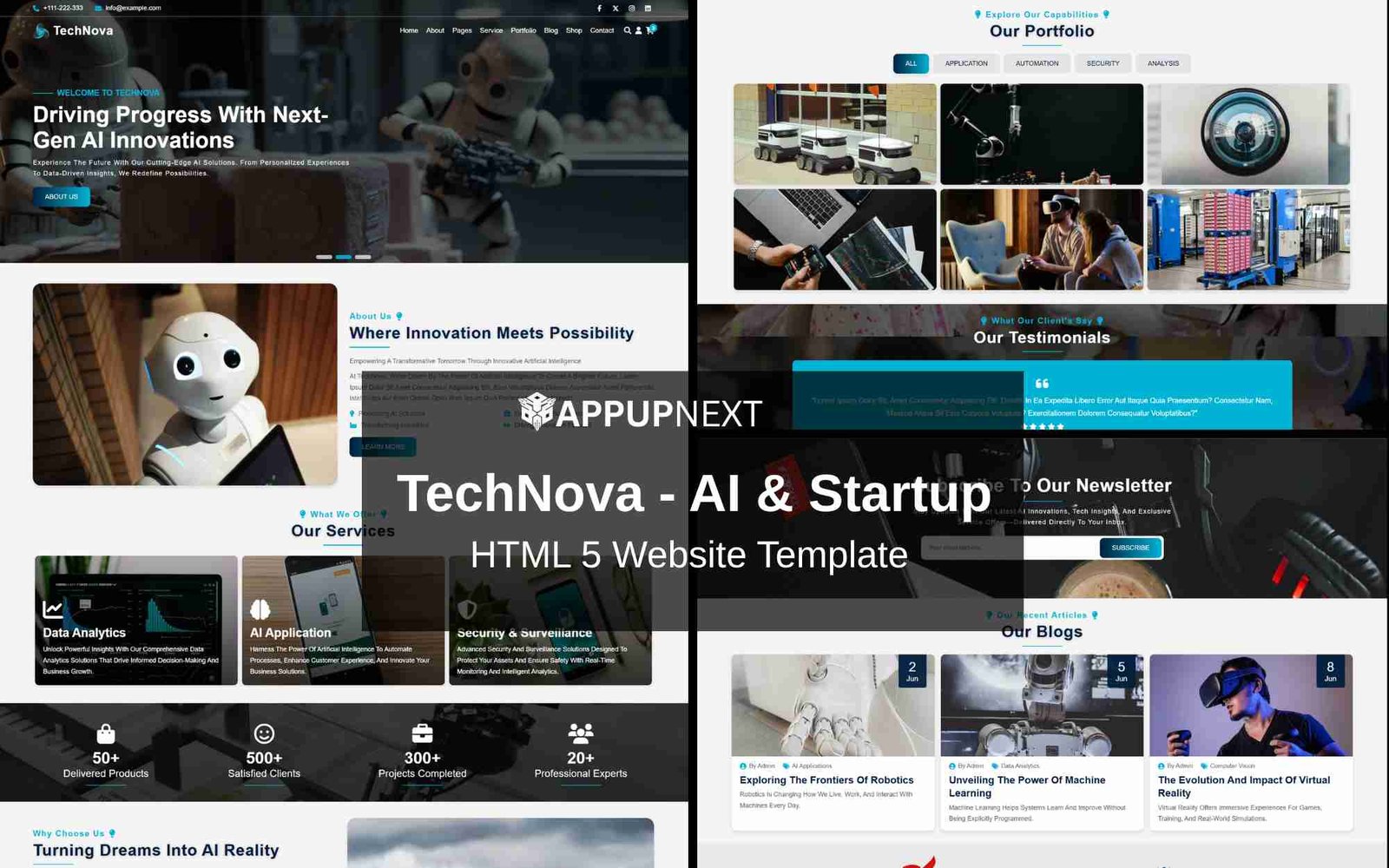 TechNova - AI & Startup - HTML 5 Website Template