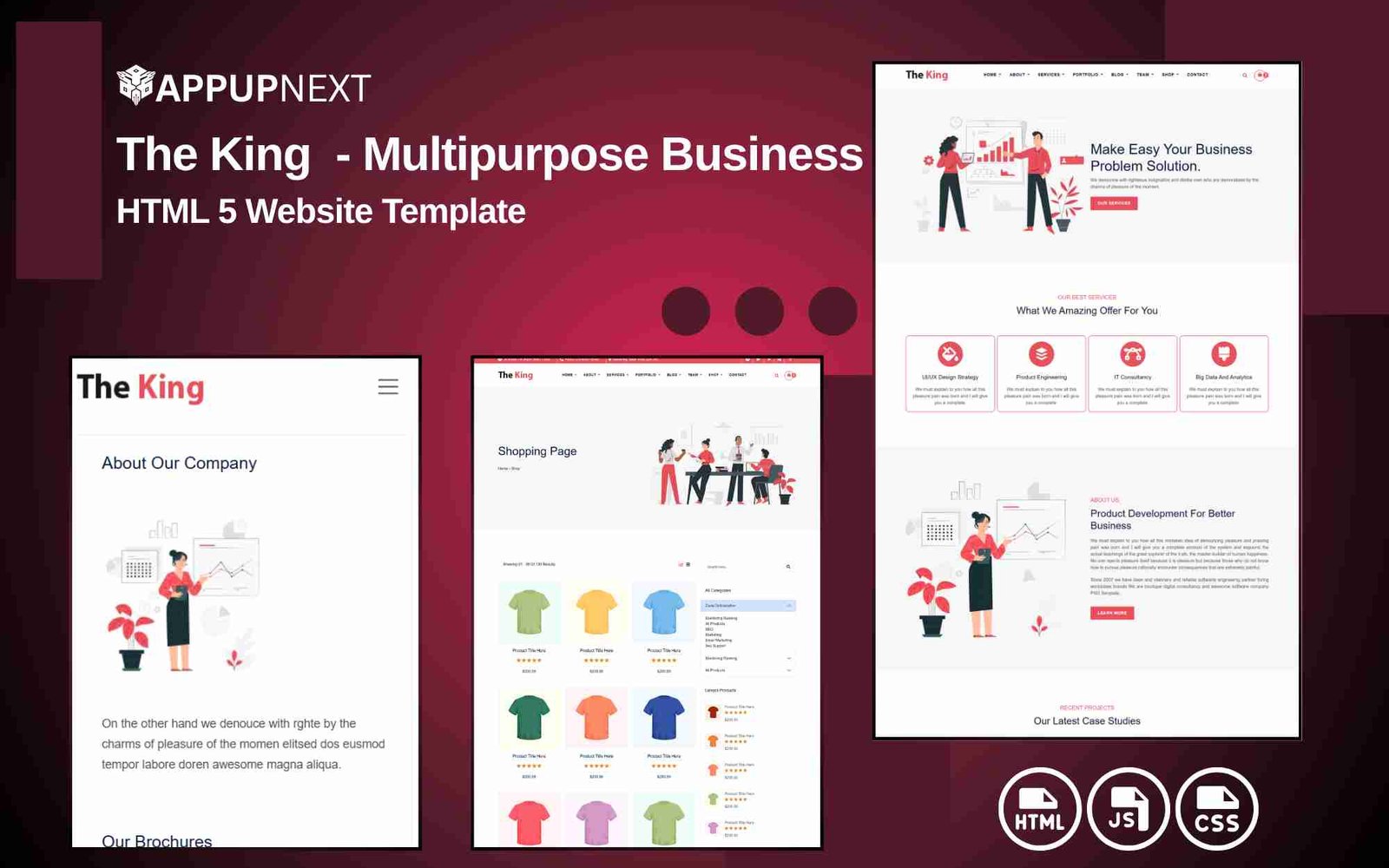 The King - Multipurpose Business - HTML 5 Website Template - v3