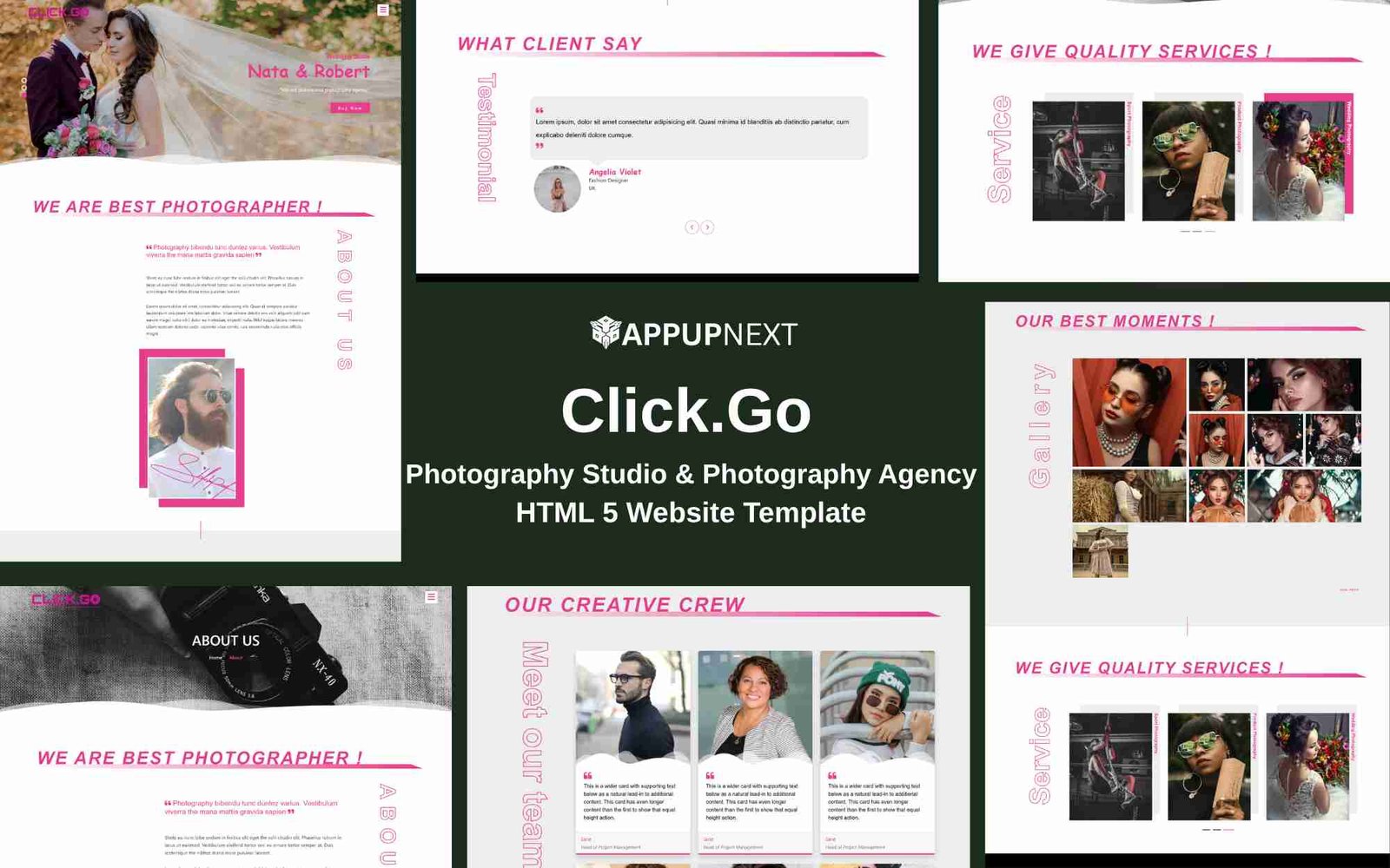 Click.go - Photography Studio & Photography Agency  - HTML 5 Website Template