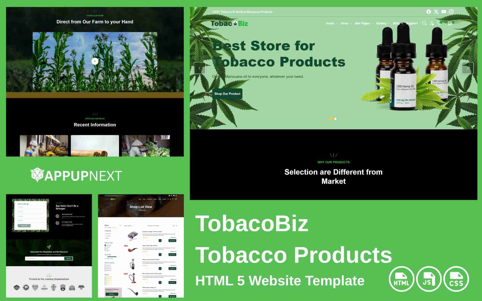 TobacoBiz - Tobacco Products - HTML 5 Website Template - v2