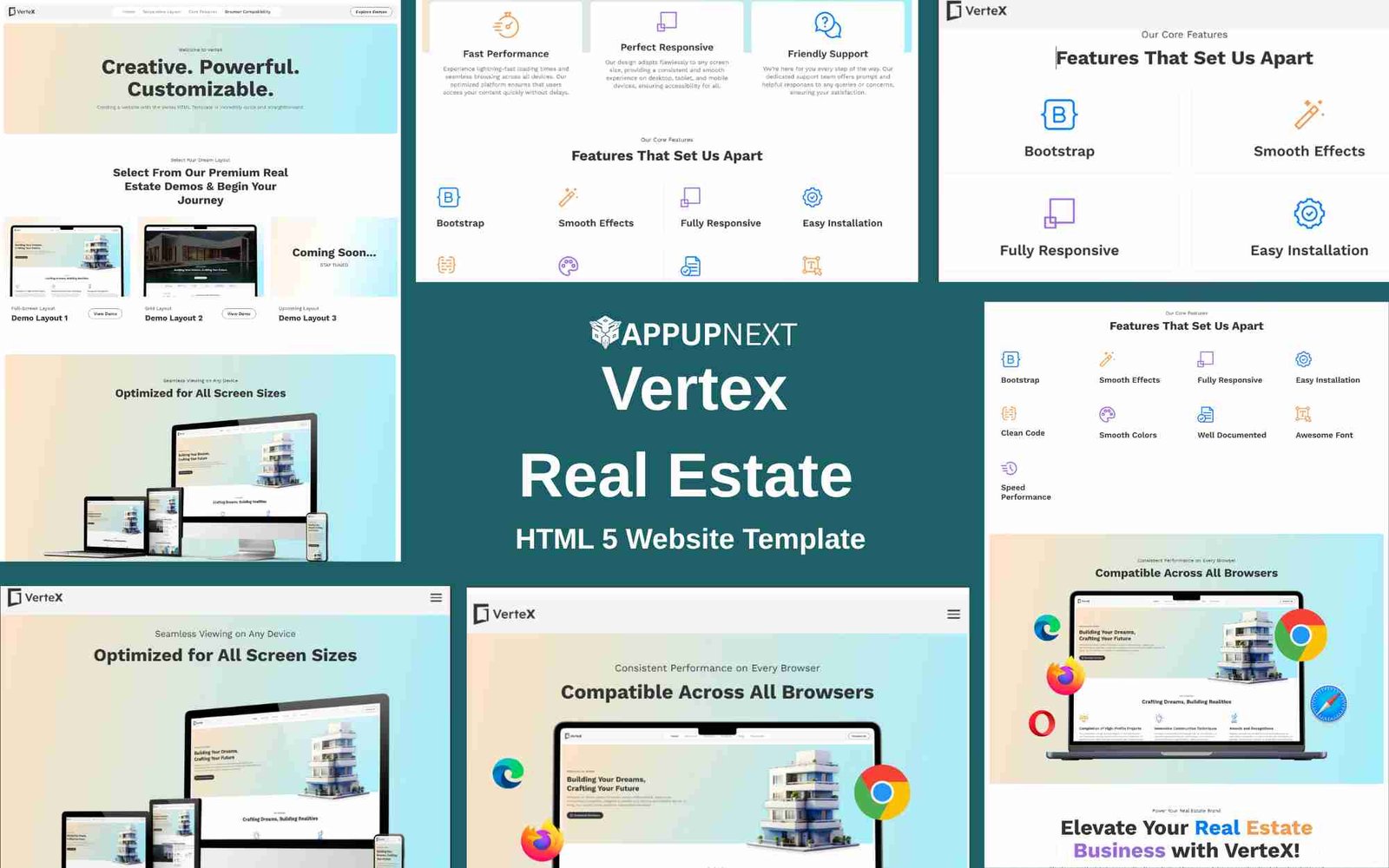 Vertex - Real Estate - HTML 5 Website Template
