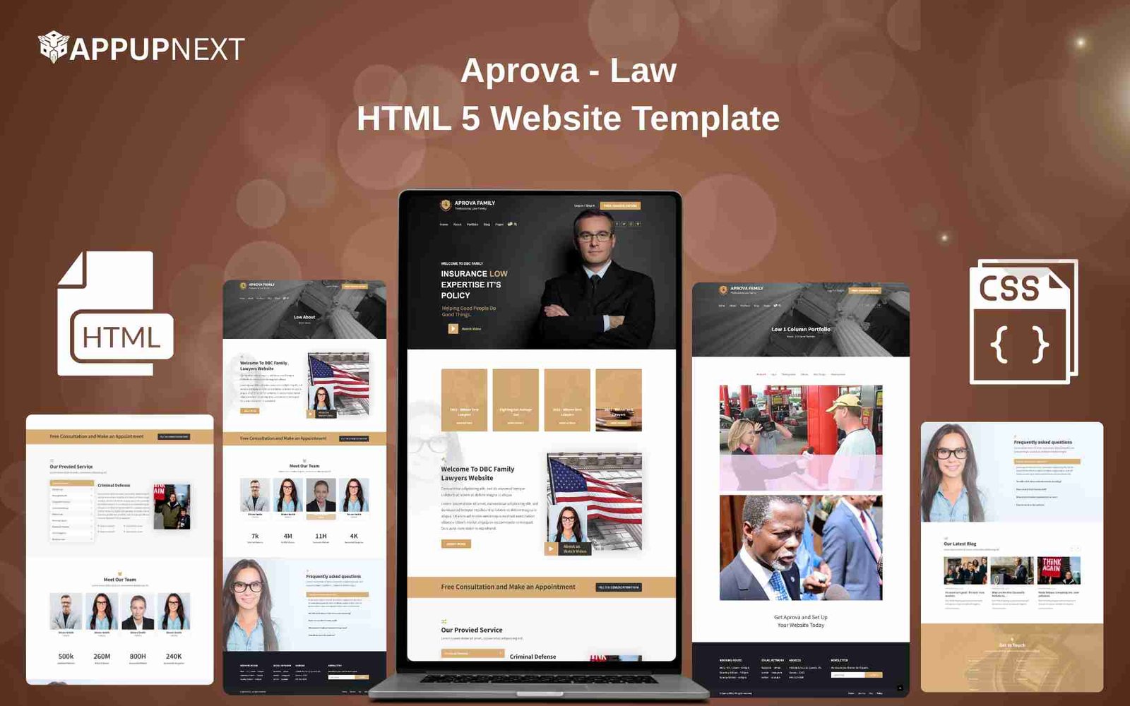 Aprova - Law - HTML 5 Website Template