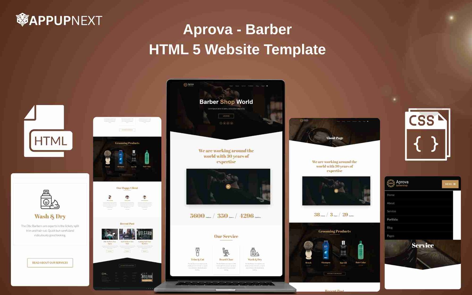 Aprova - Barber - HTML 5 Website Template