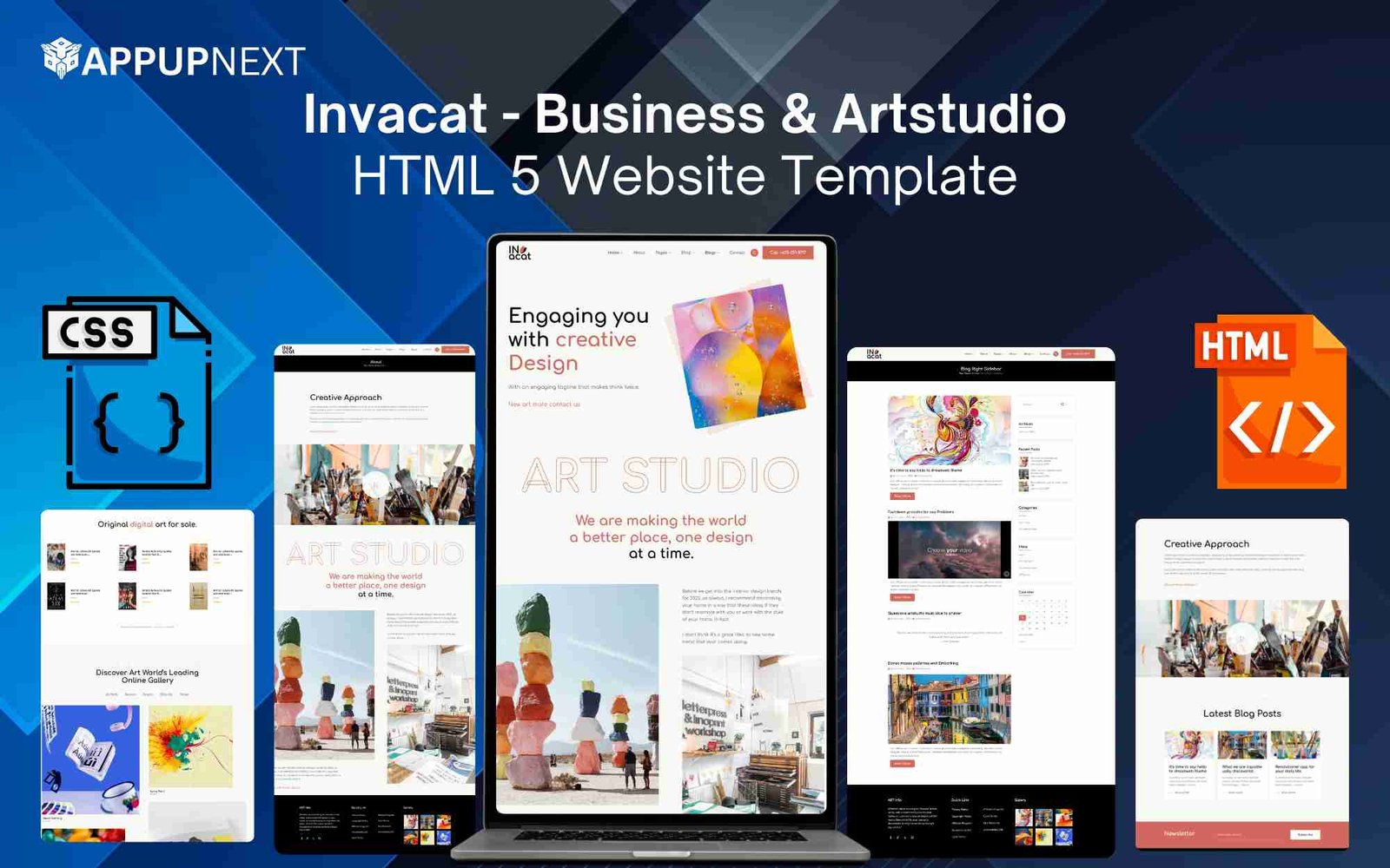 Invacat - Business & Artstudio - HTML 5 Website Template - V1