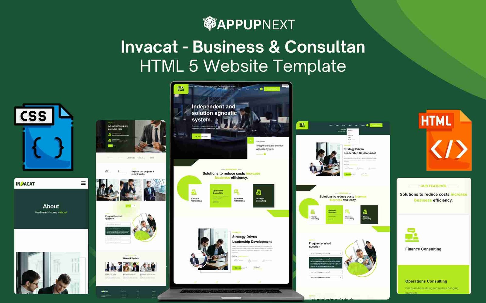 Invacat - Business & Consultan - HTML 5 Website Template - v2