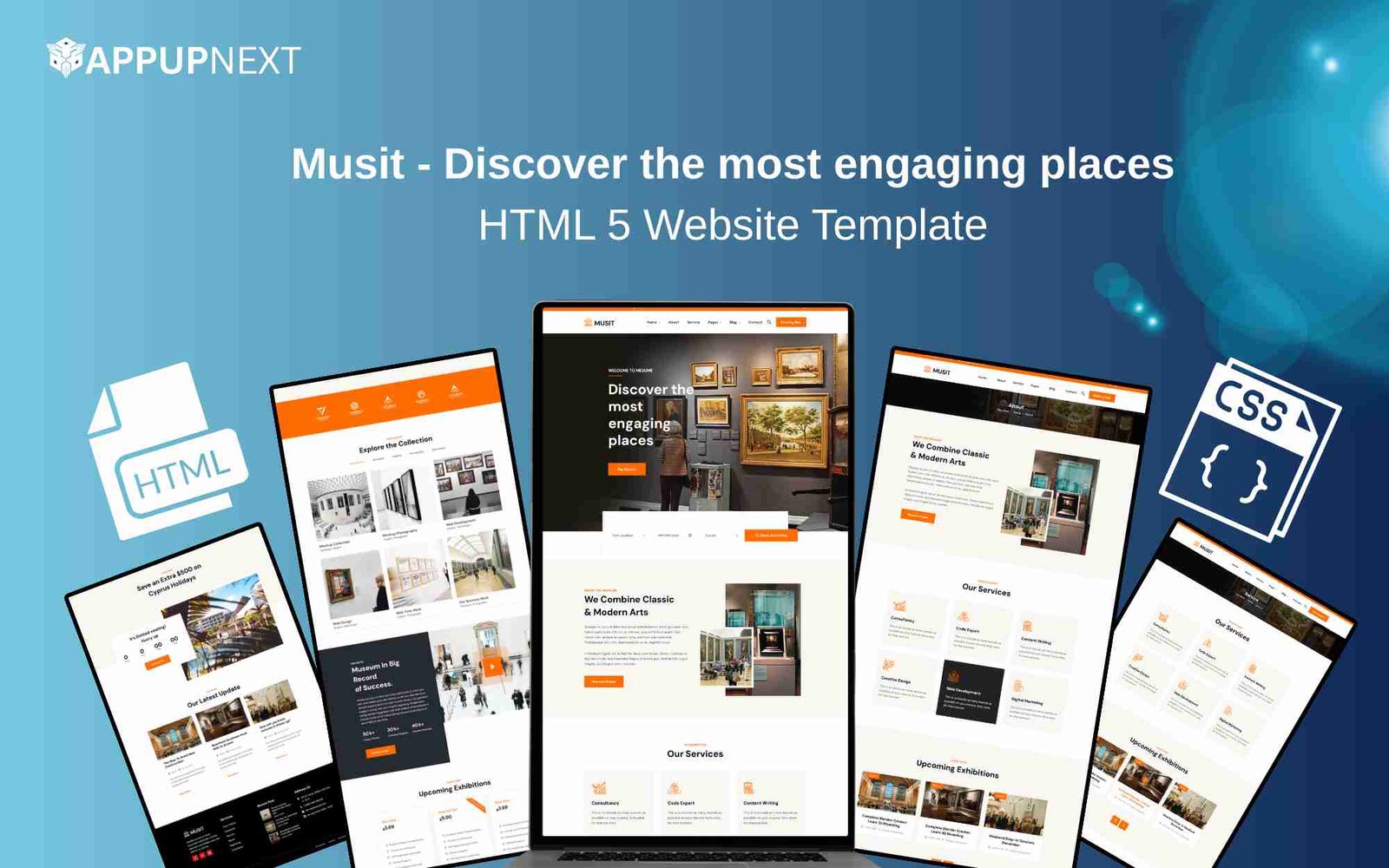Musit - Discover the most engaging places - HTML 5 Website Template - v1
