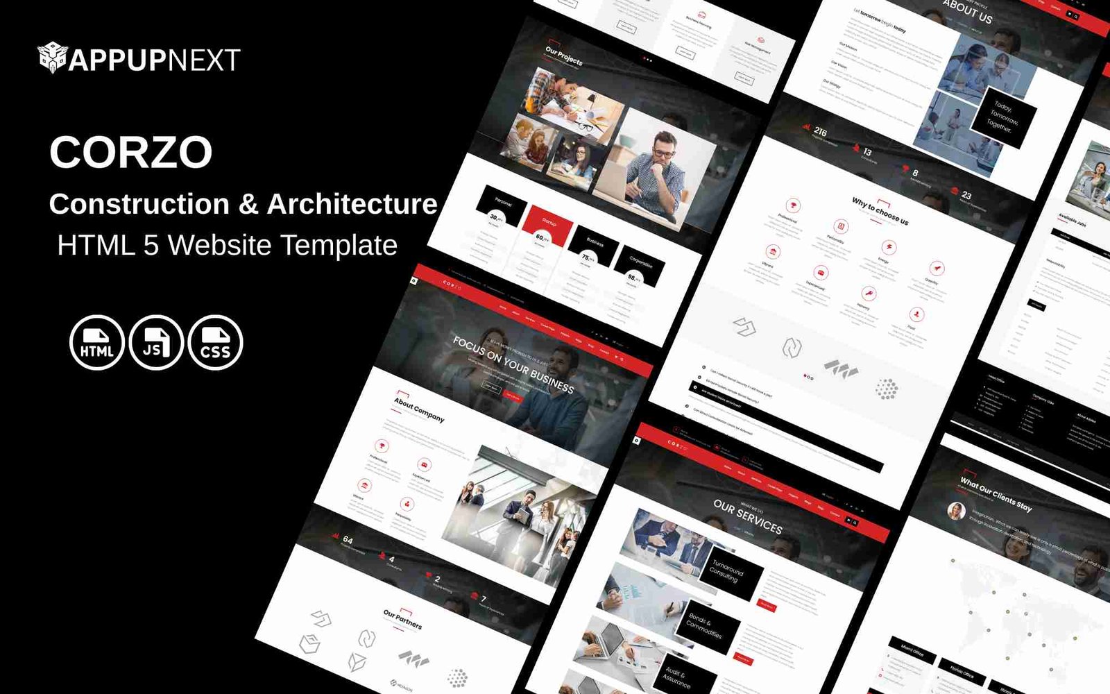 Corzo - Construction & Architecture - HTML 5 Website Template - v1