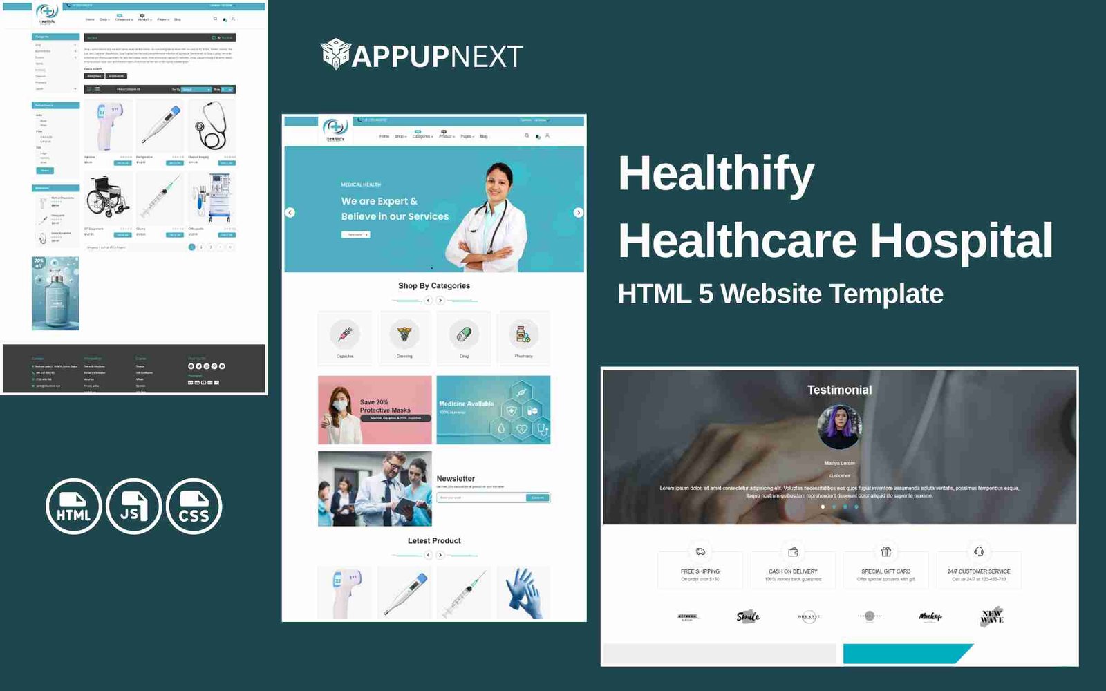 Healthify - Healthcare Hospital - HTML 5 Website Template